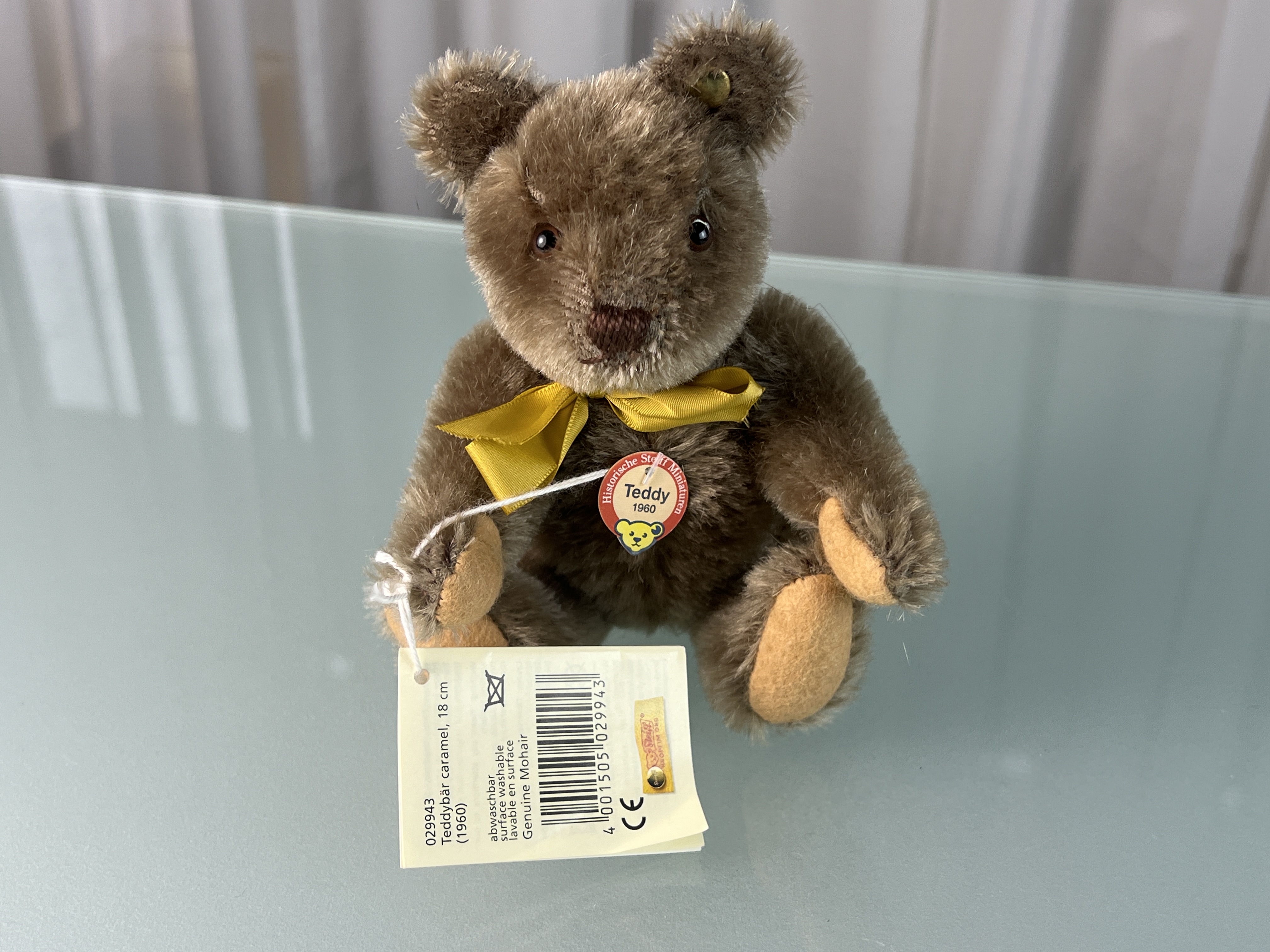 Steiff Tier 029943 Teddy Bär Caramel 18 cm. Top Zustand