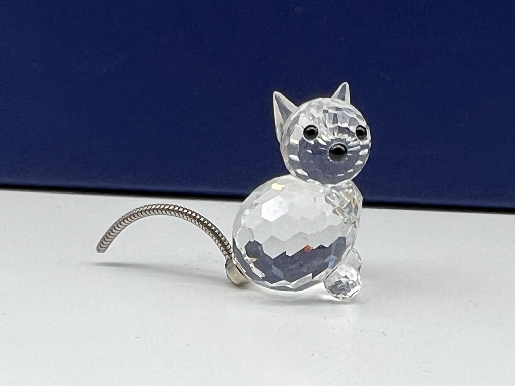 Swarovski Figur 010011 Katze 3,3 cm. Top Zustand