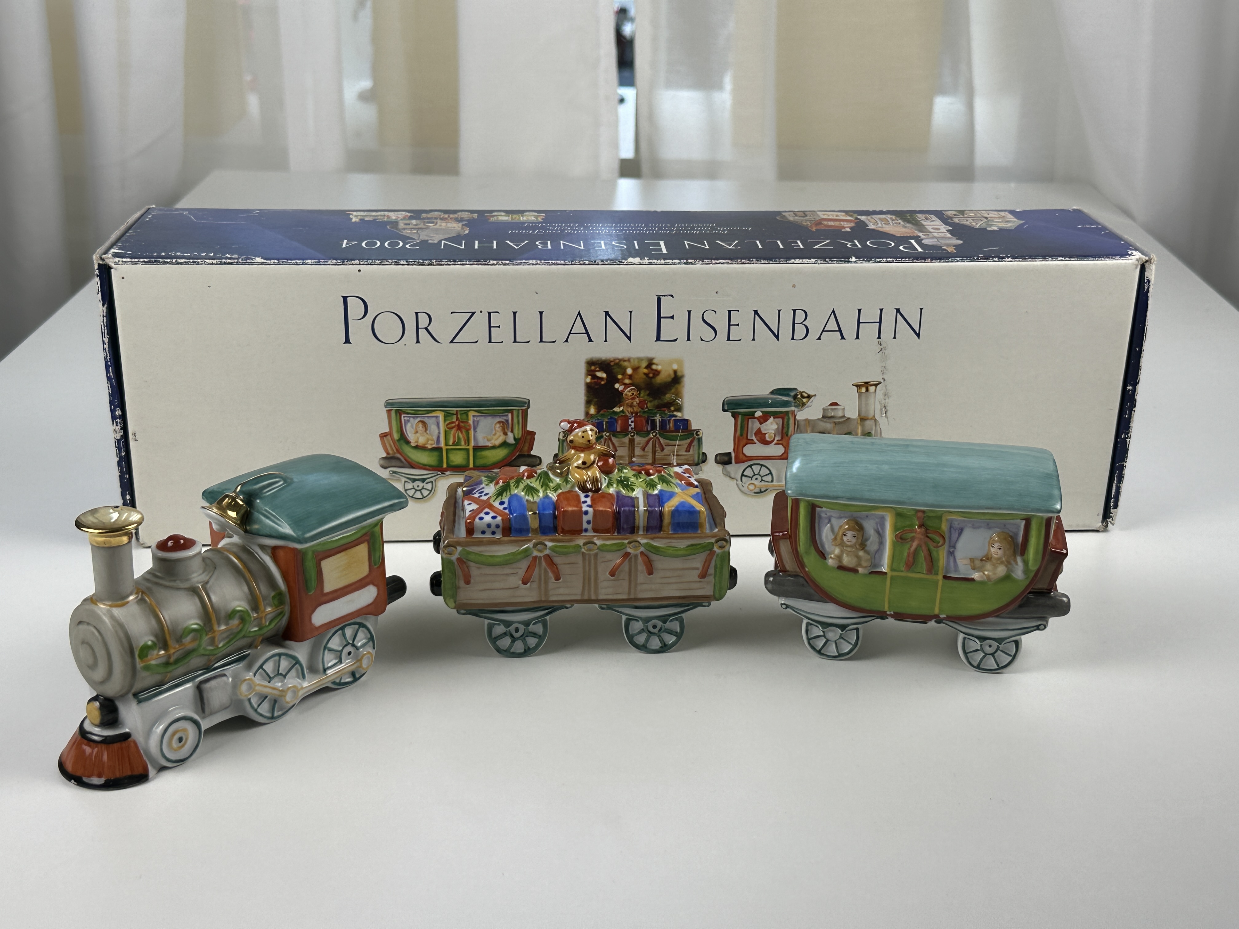  Hutschenreuther Porzellan Eisenbahn 9 x 35,5 cm. Top Zustand