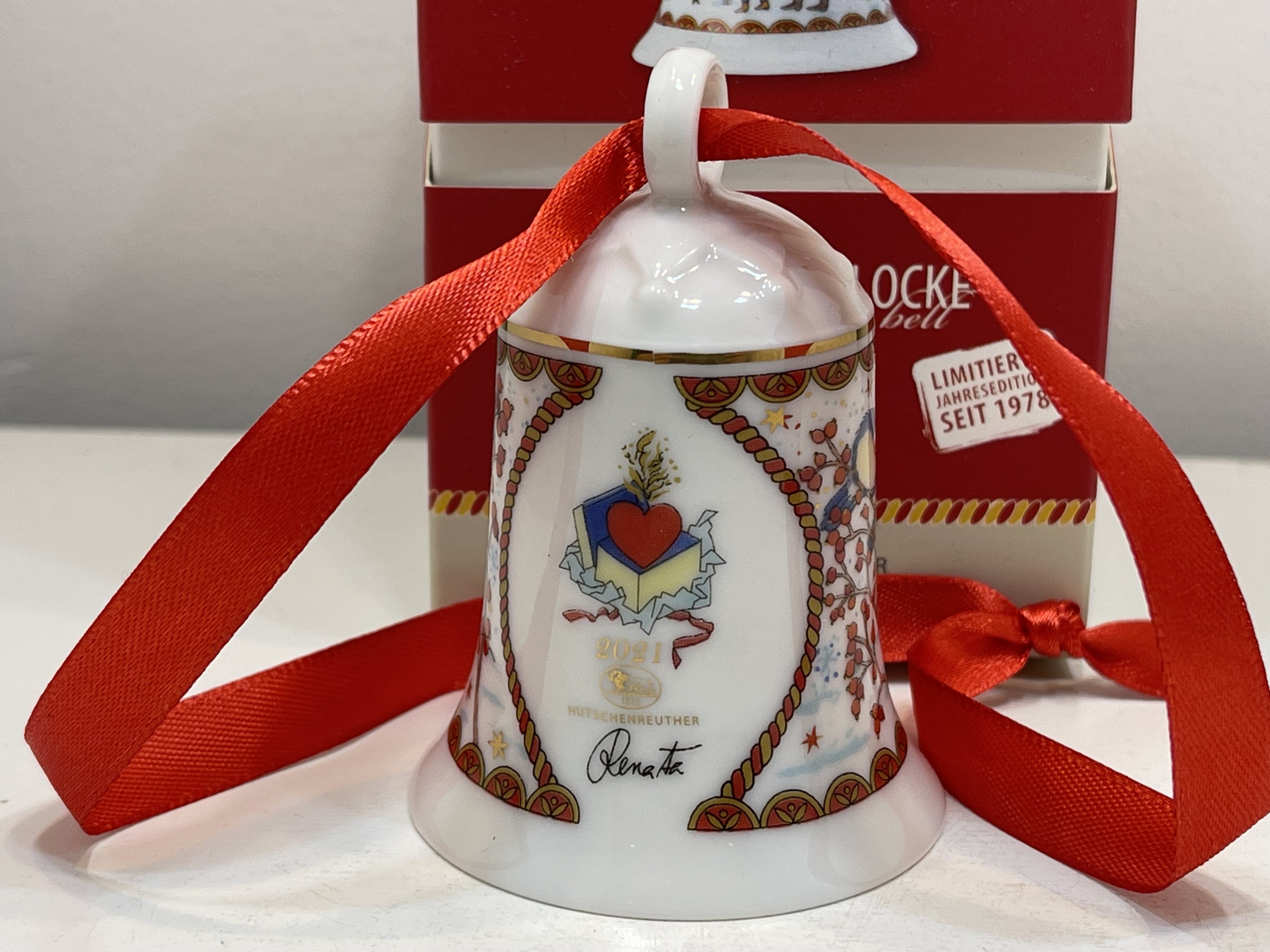  Hutschenreuther Weihnachtsglocke mit OVP  2021 -Top Zustand.  