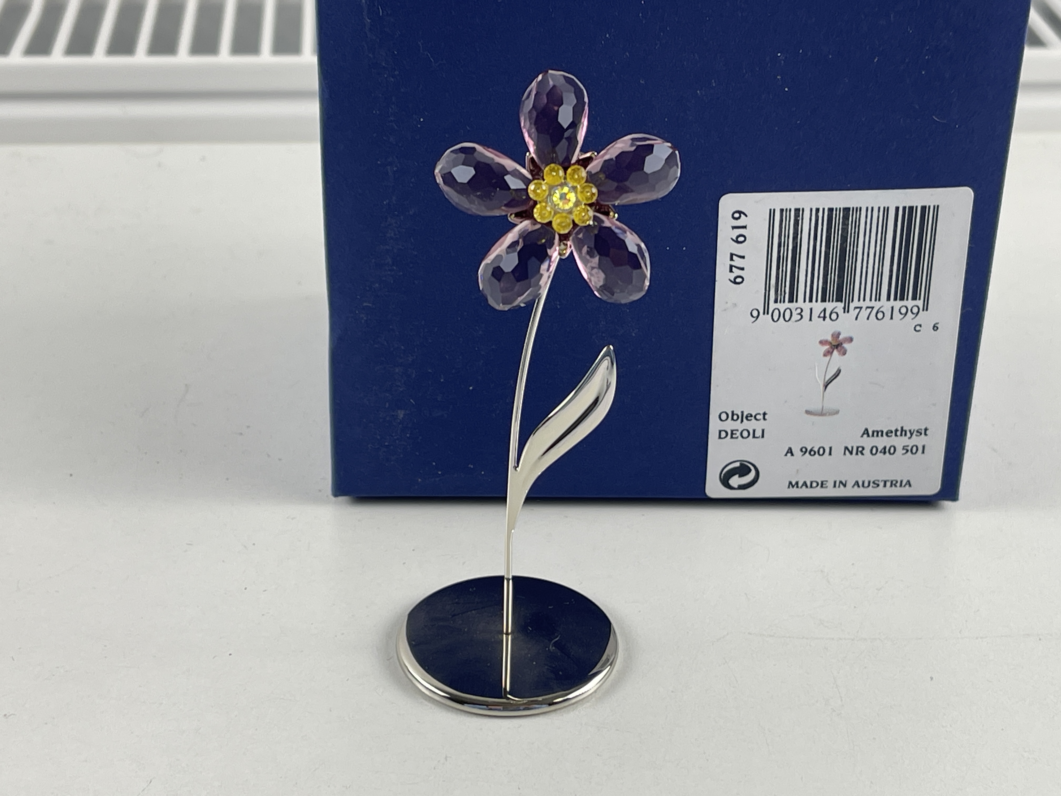 Swarovski Figur 677619 Paradise Blume Deoli 10 cm Ovp & Zertifikat Top Zustand 