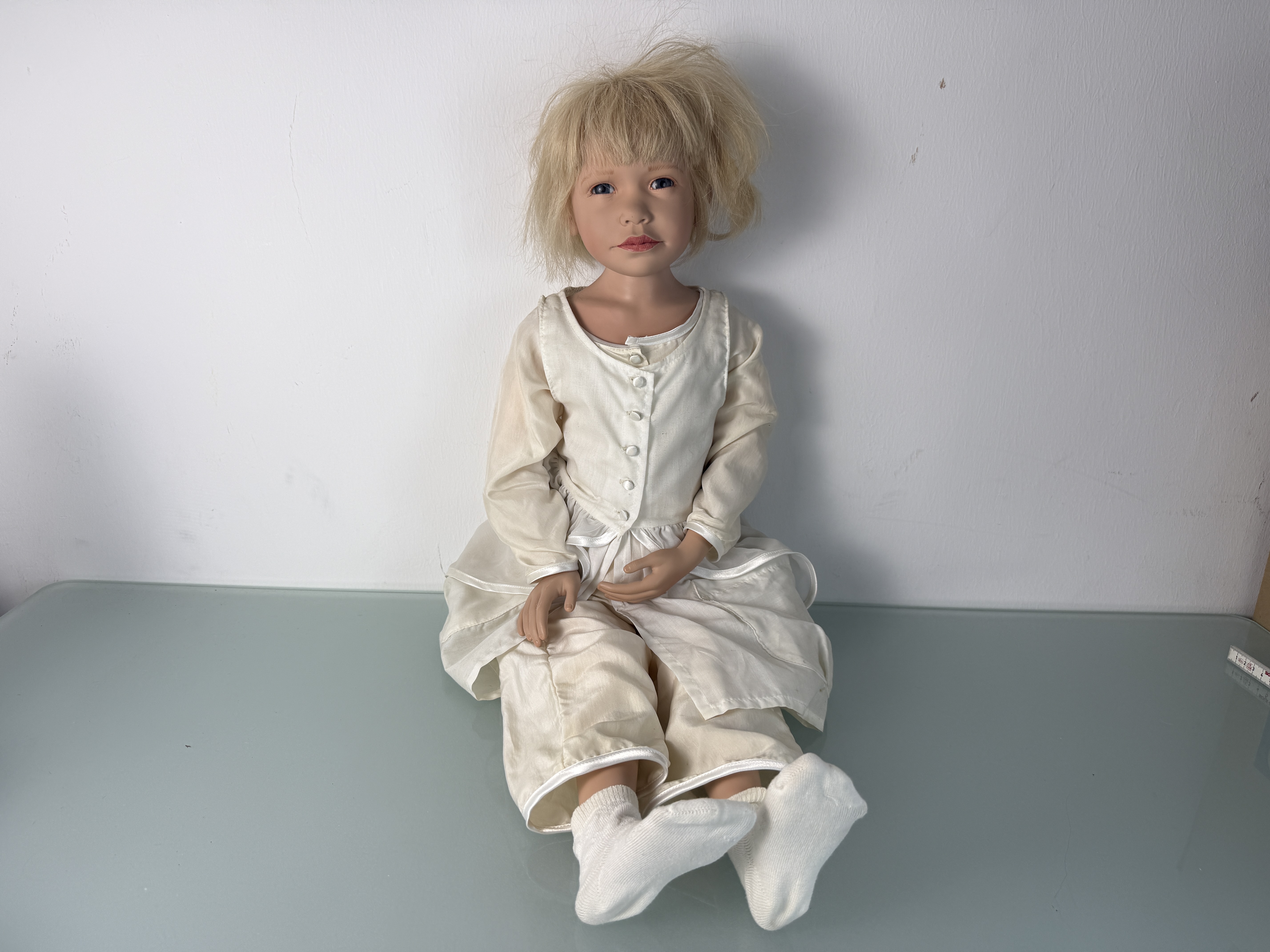 Künstlerpuppe Philip Heath Künstlerpuppe Vinyl Puppe 80 cm. Top Zustand  