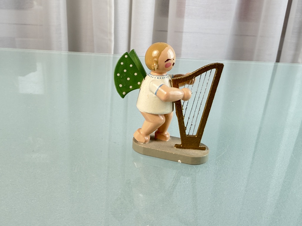 Wendt und Kühn Erzgebirge Figur Engel 6 cm Top Zustand 