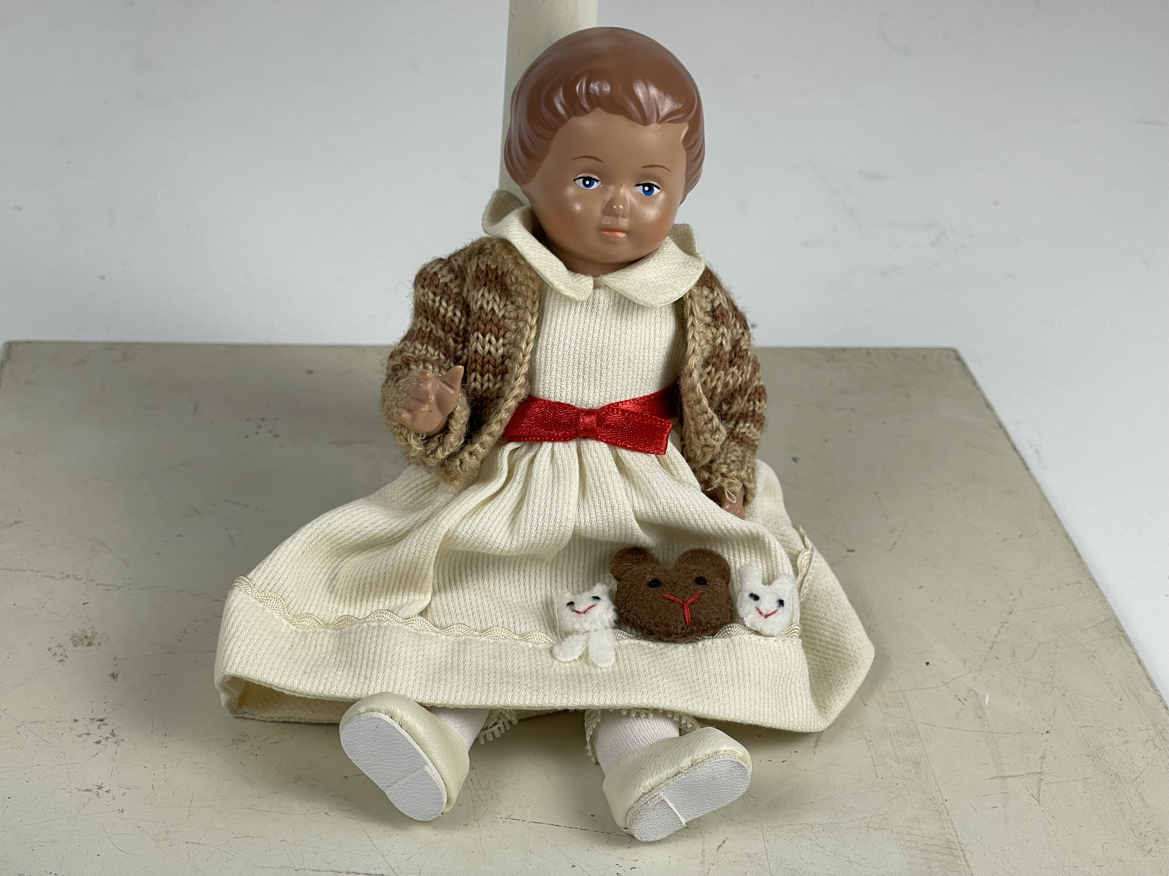 Schildkröt-Puppe Schildkrötpuppe Puppe 13 cm. Zustand siehe Fotos 