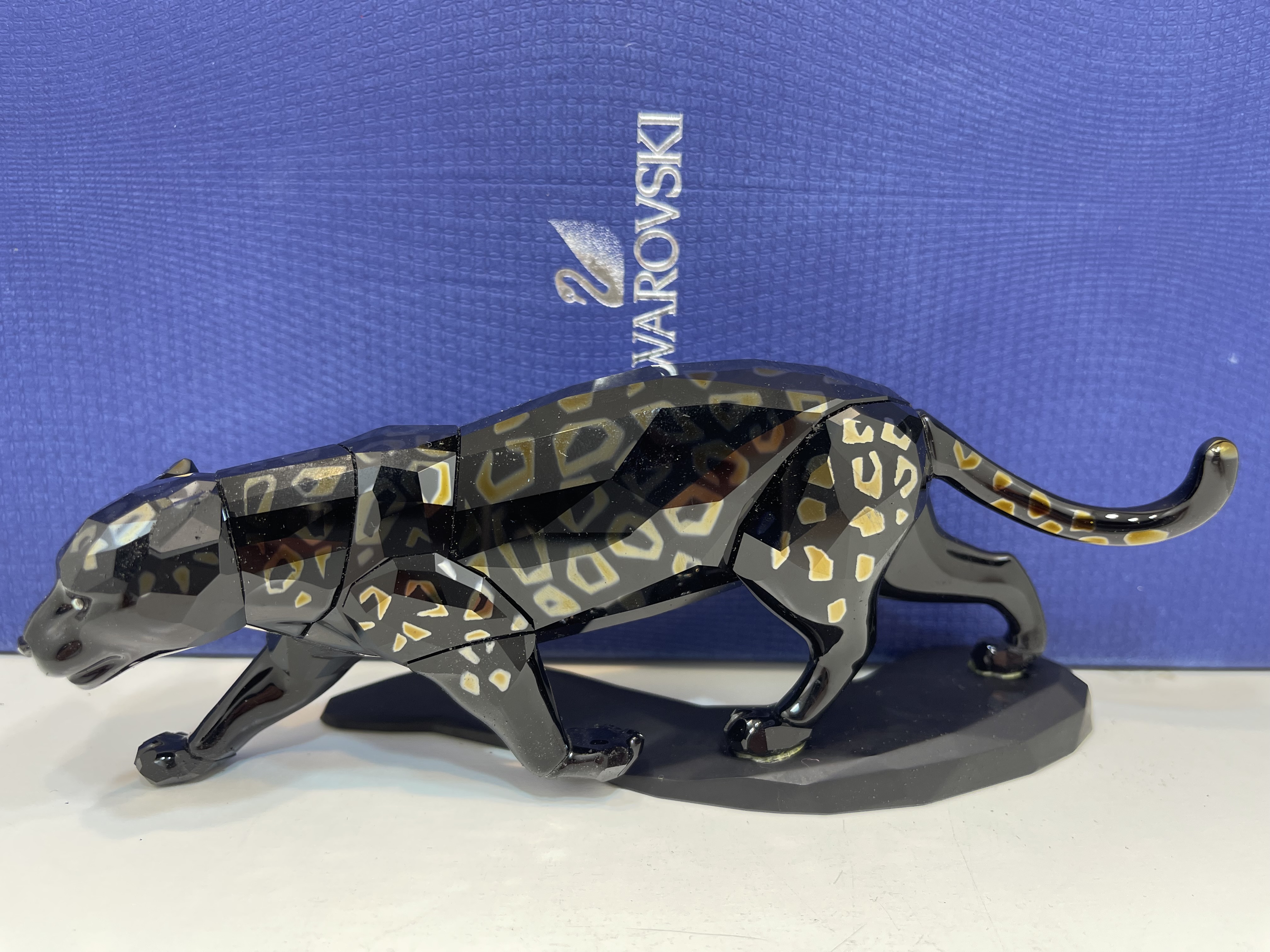 Swarovski Figur 5048145 Schwarzer Jaguar 16,7 cm + Kiste & Zertifikat  - Top Zustand