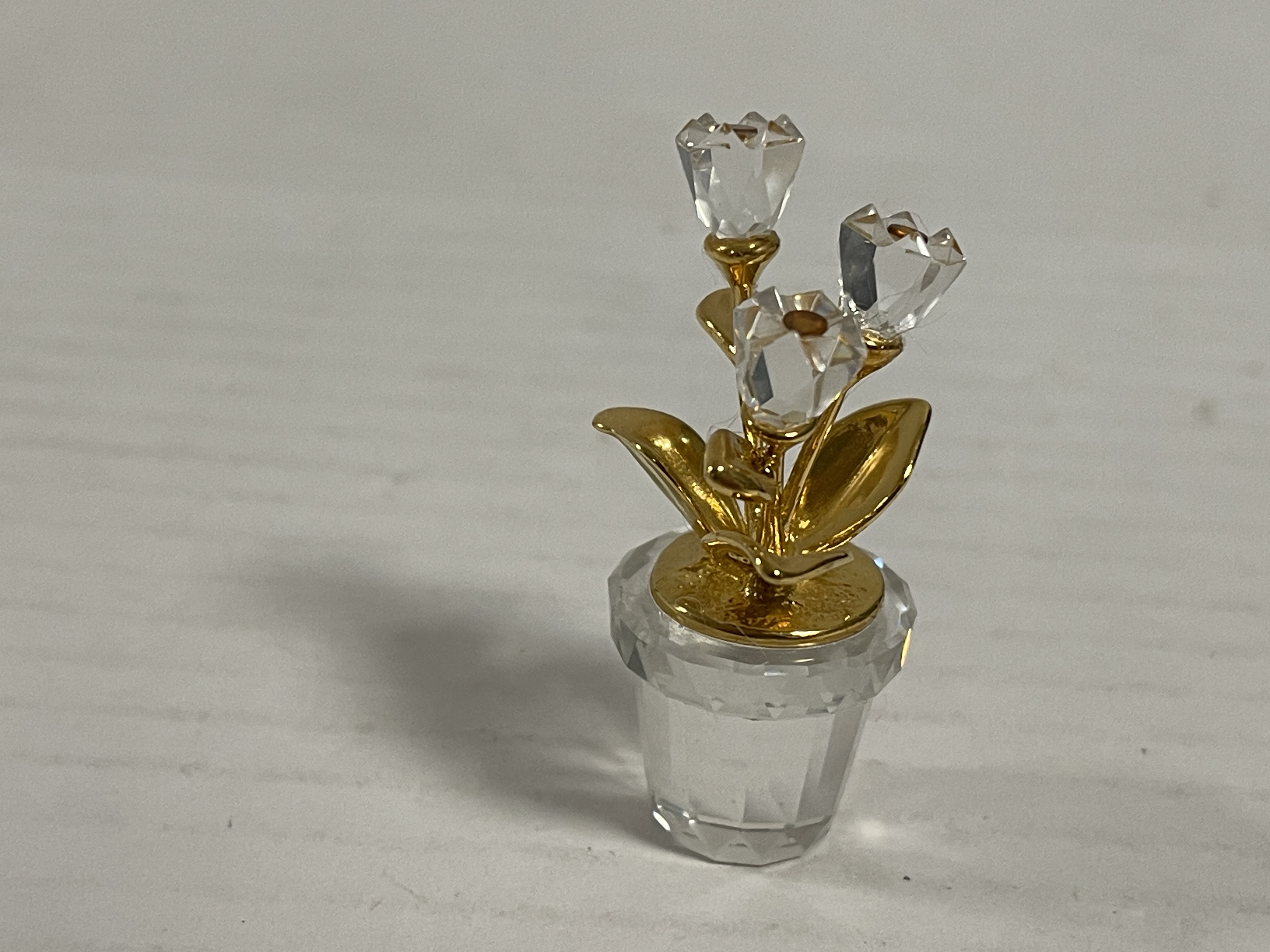 Swarovski Figur 208885 Blumentopf Blume 4,7 cm Top Zustand   