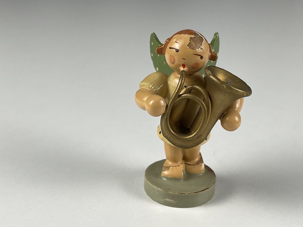 Erzgebirge Figur Engel 5,5 cm. Zustand  siehe Fotos   