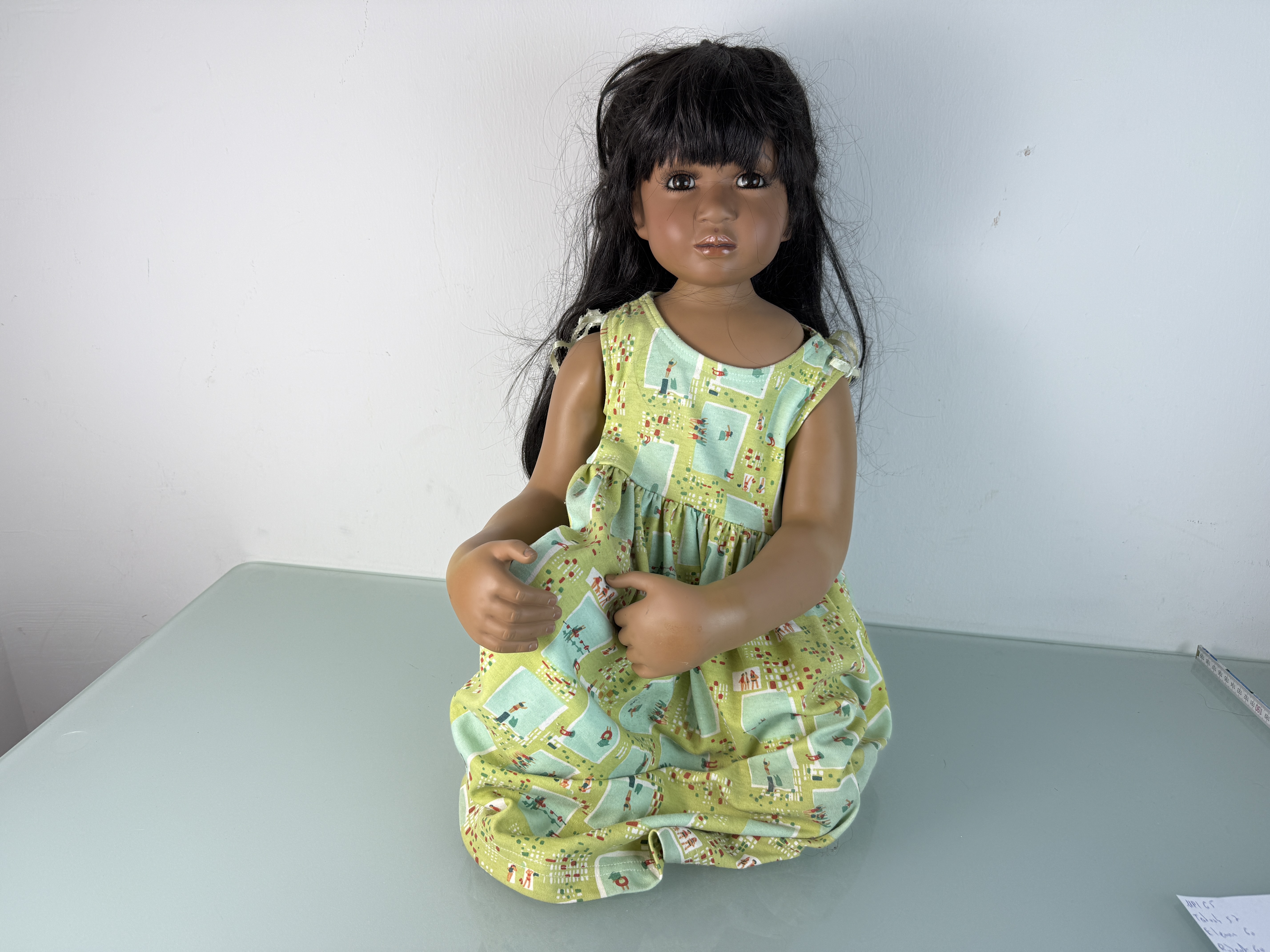 Künstlerpuppe Pamela Erff Porzellan Puppe 55 cm. Top Zustand   