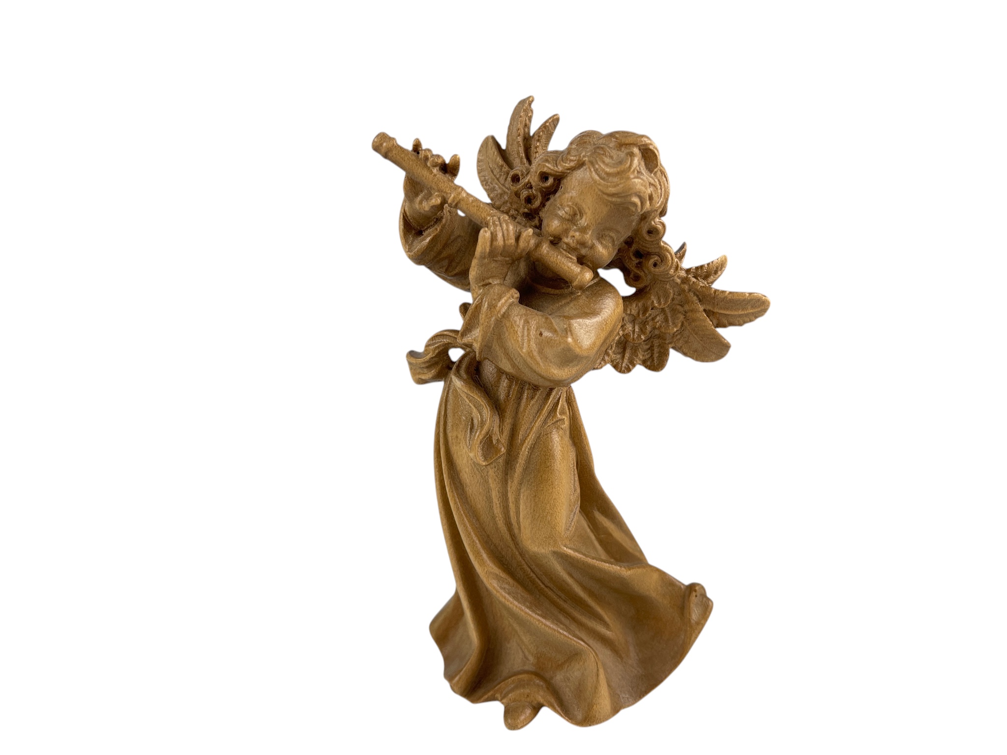 Sammler Holzfigur Engel 15 cm Top Zustand    