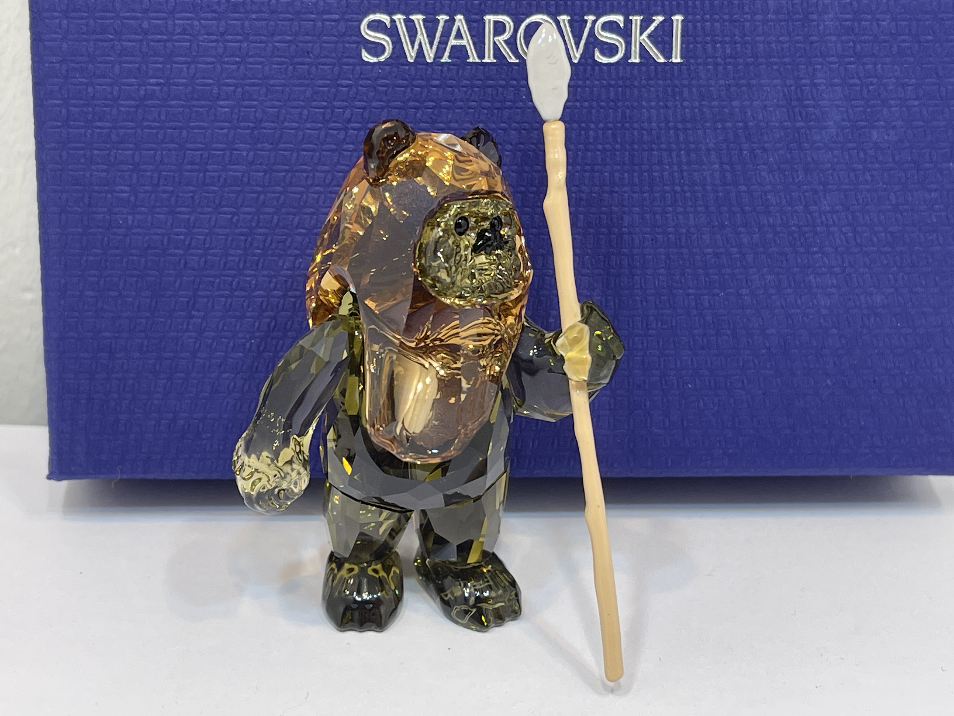  Swarovski Figur 5591309 Star Wars Ewok Wicket 7,2 cm. + OVP & Zertifikat Top Zustand  