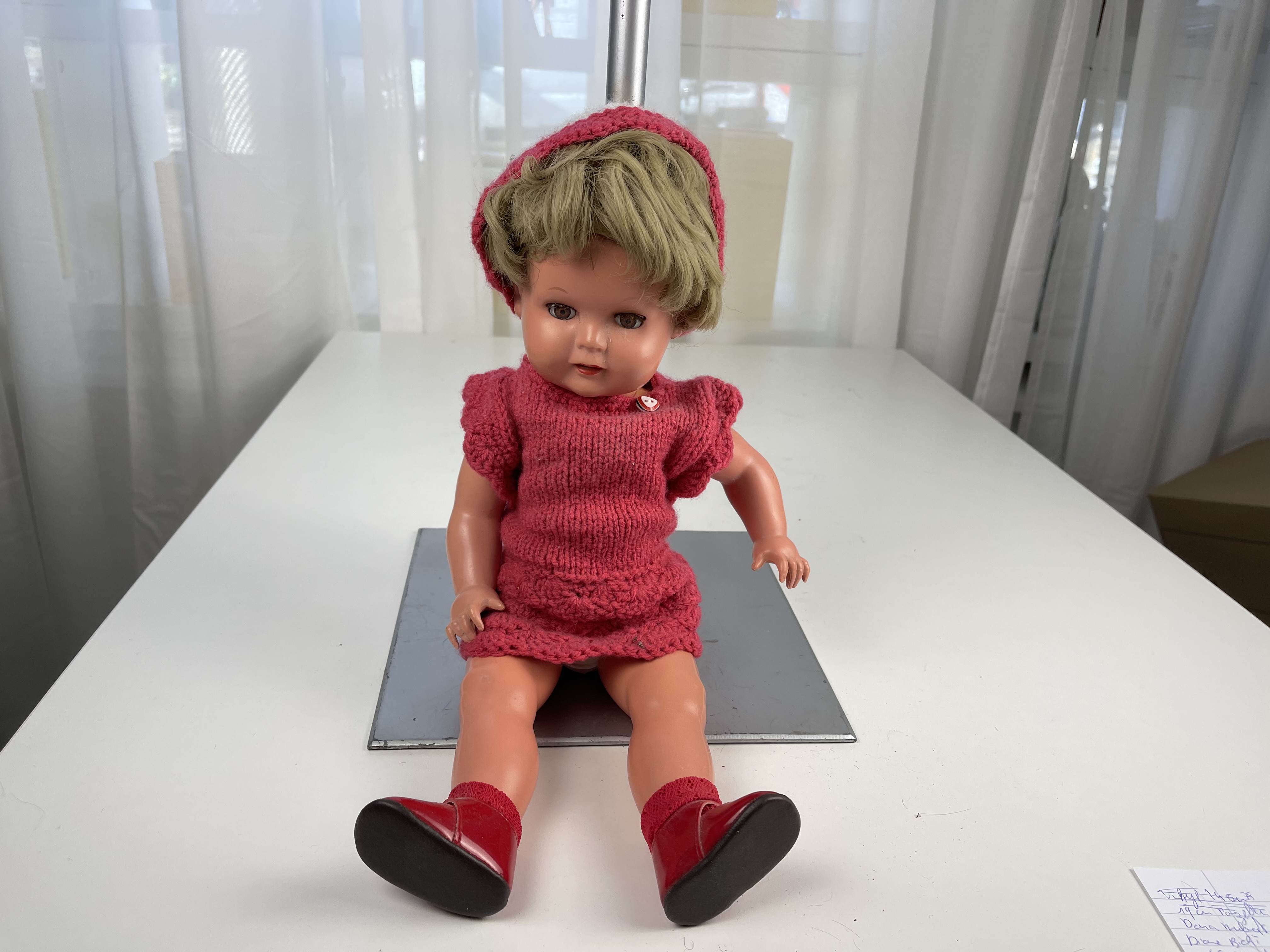 Künstlerpuppe Sammler Puppe alte Zelluloid Puppe 40 cm siehe Fotos 