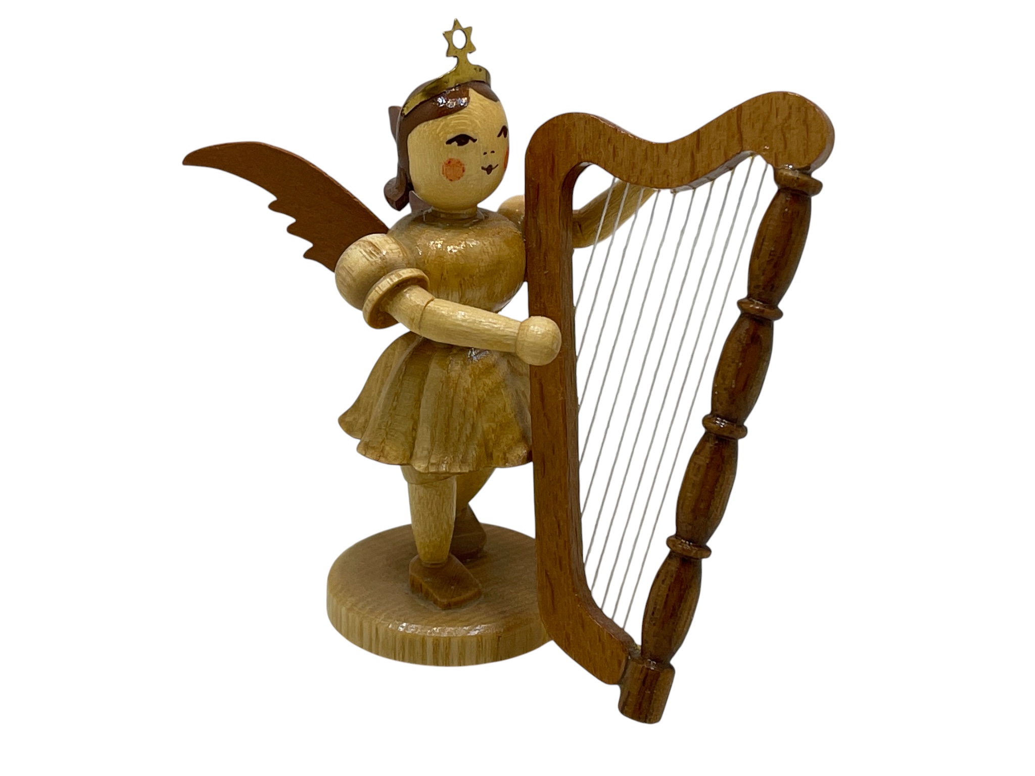 Erzgebirge Blank Figur Engel 6,8 cm.   Top Zustand