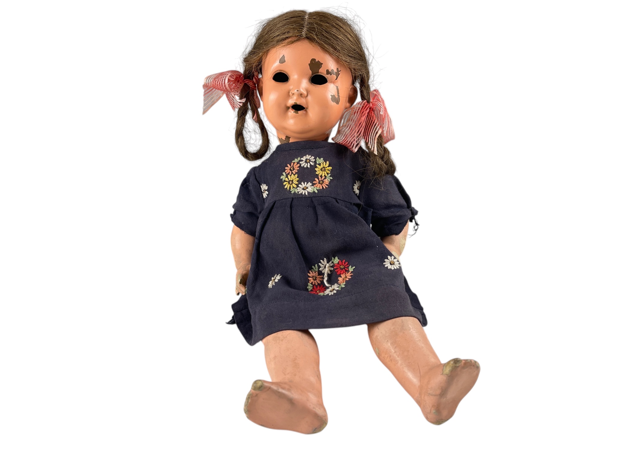 Alte Puppe König & Wernicke Zelluloid Puppe 38 cm. Zustand Siehe Fotos.    