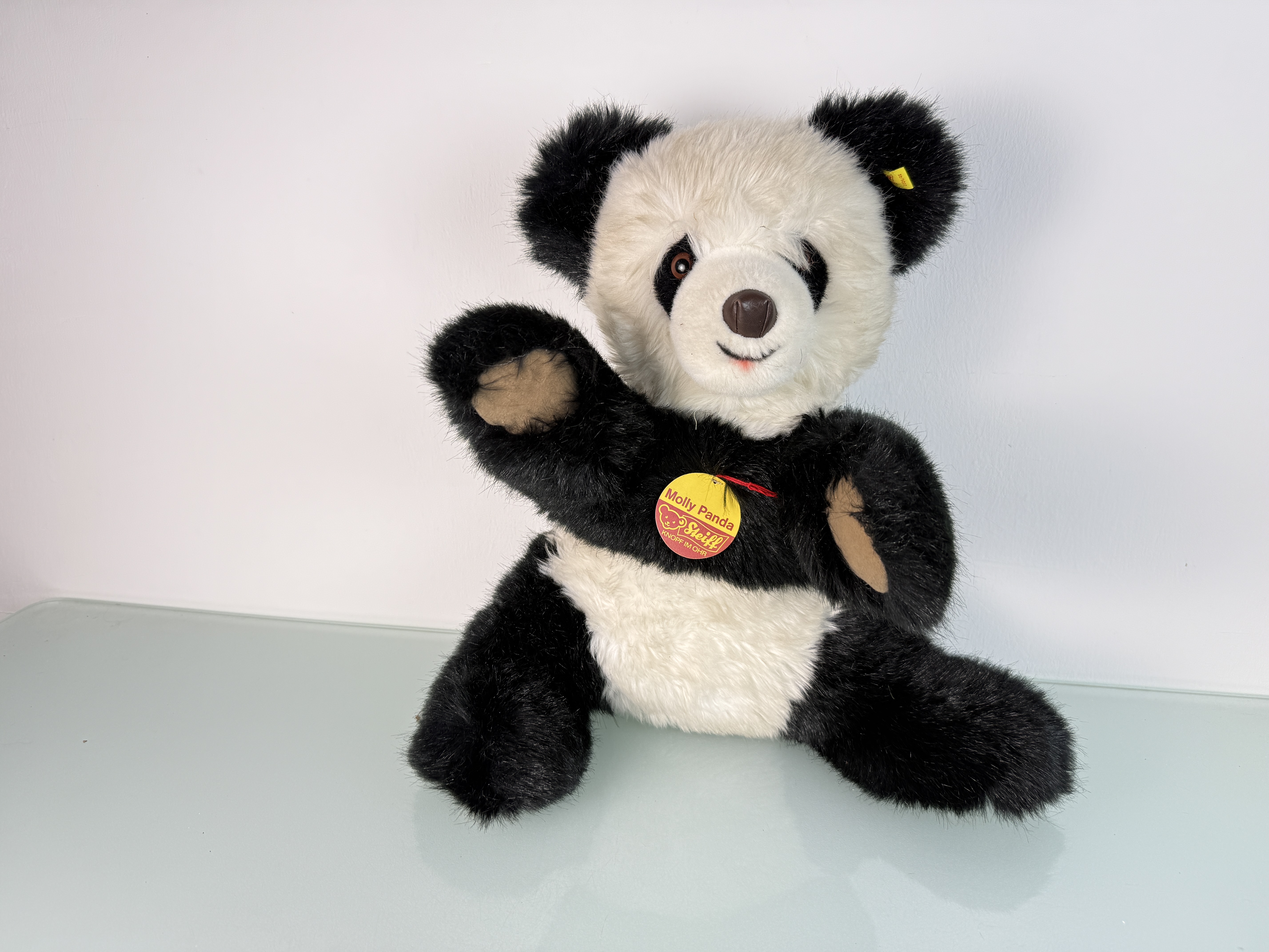 Steiff Tier Teddy 0326/45 Panda Bär 50cm. Top Zustand  