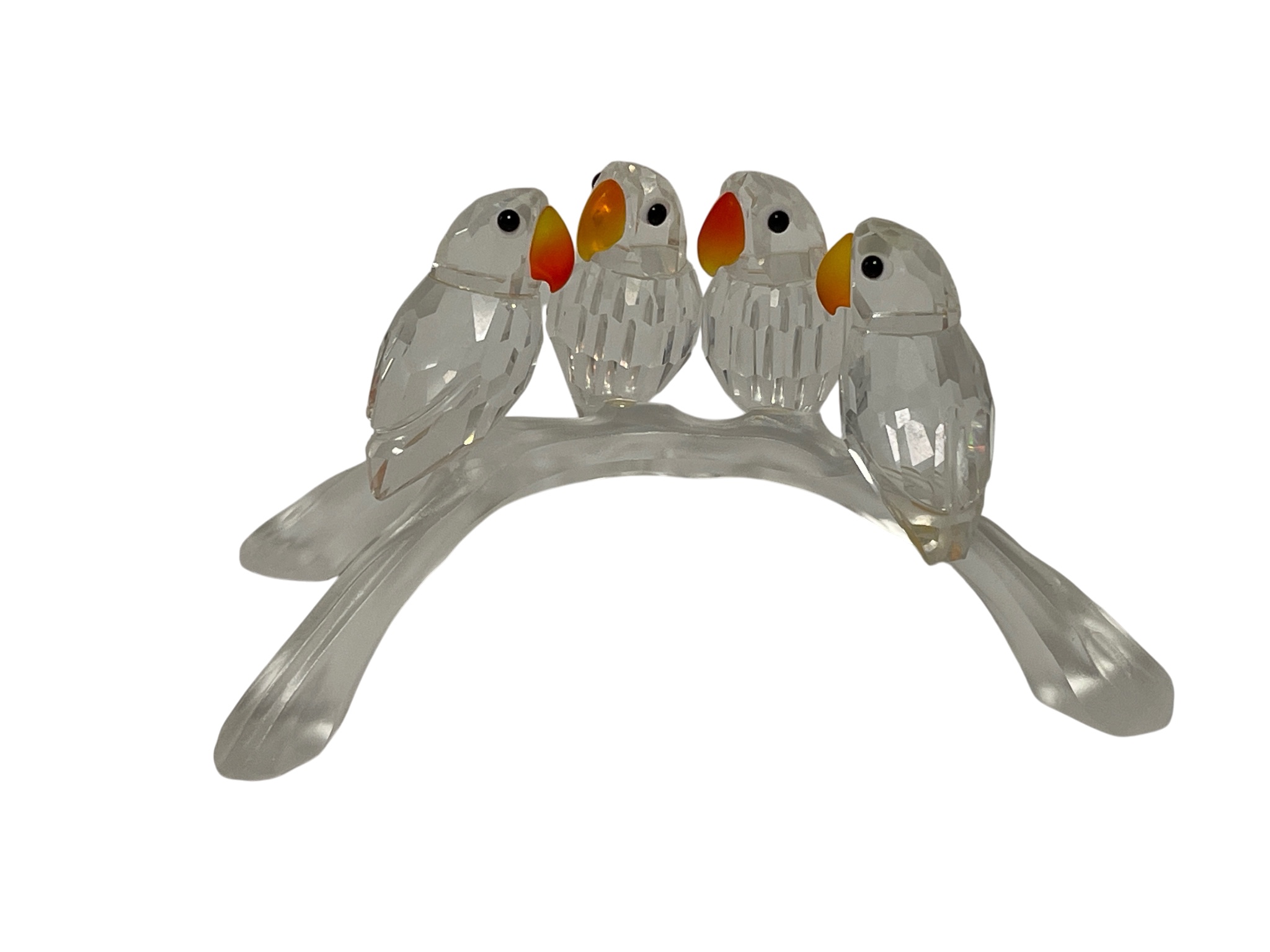 Swarovski Figur 199123 Papageien Lovebirds 10,5 cm. Top Zustand 