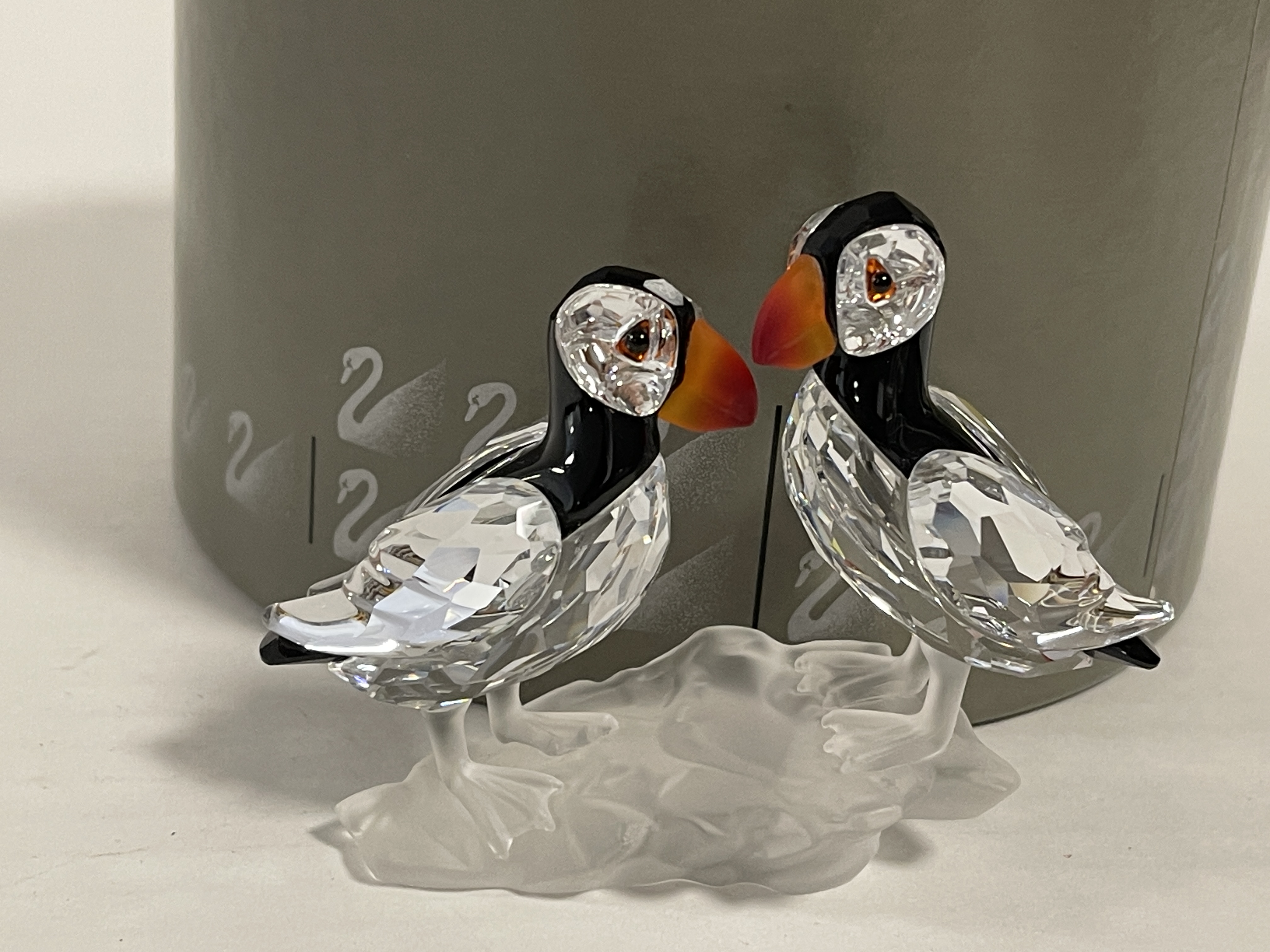  Swarovski Figur 261643 Papageientaucher 8 cm. Ovp & Zertifikat. Top Zustand. 