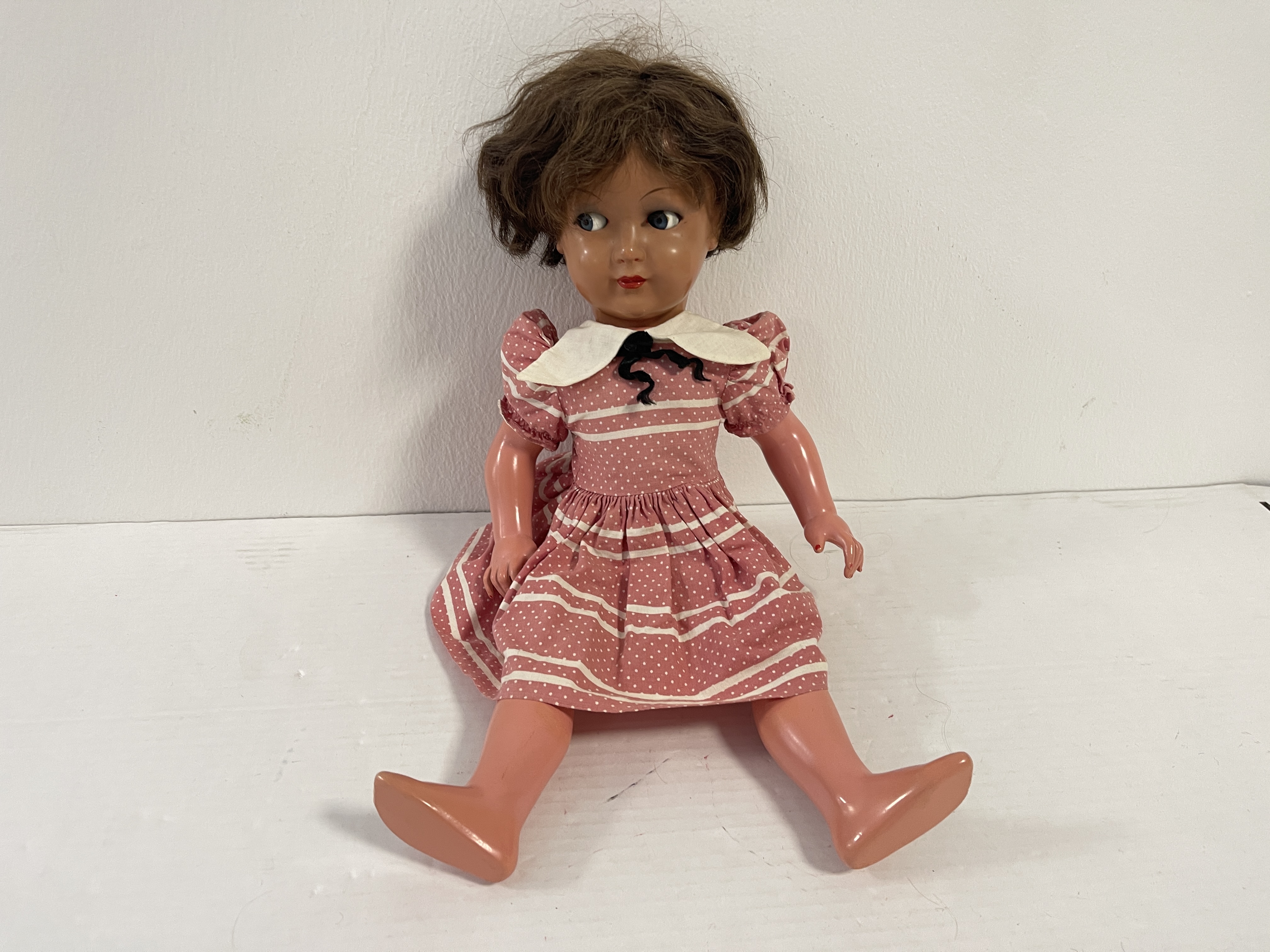 Alte Sammler Puppe Zelluloid 40 cm Zustand Siehe Fotos.    