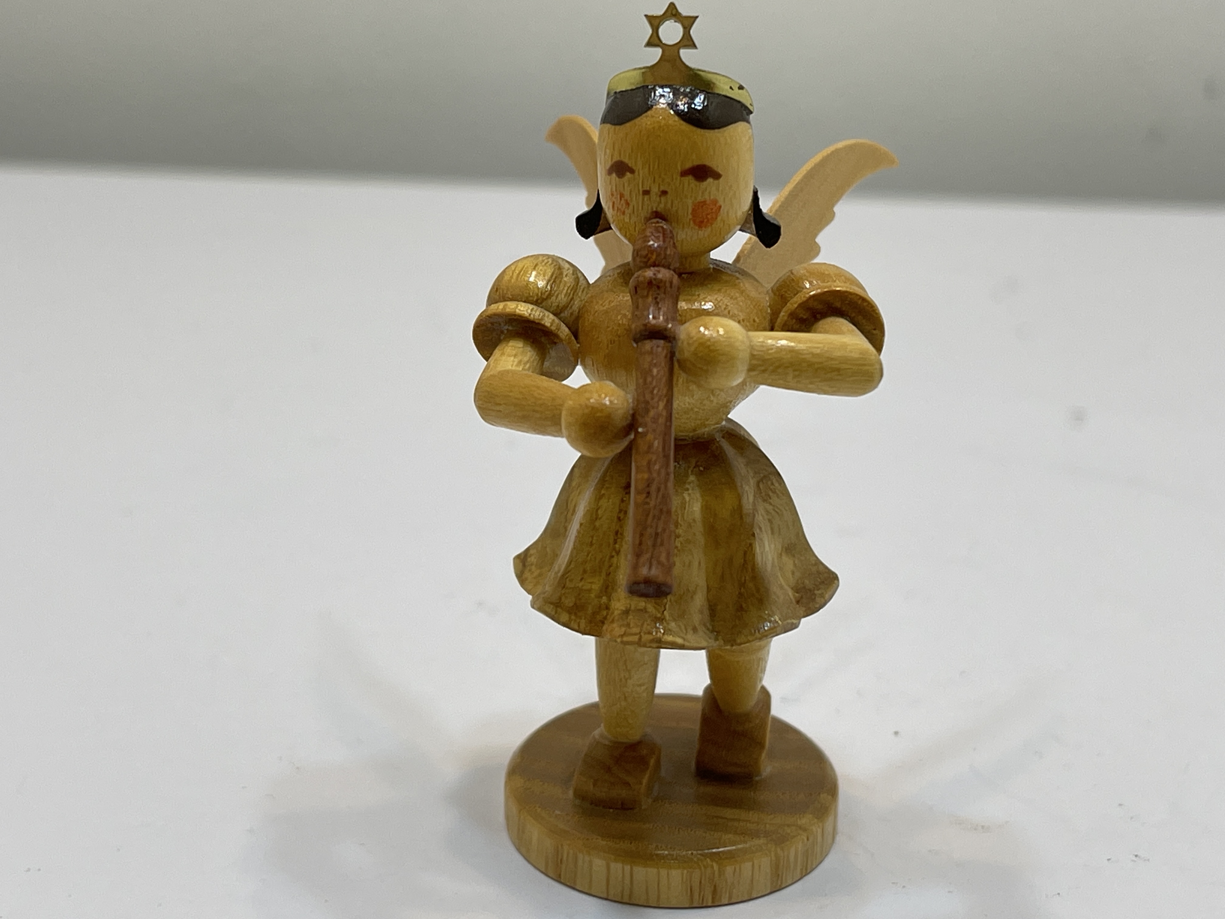 Erzgebirge Blank Figur Engel 6,8 cm.   Top Zustand 