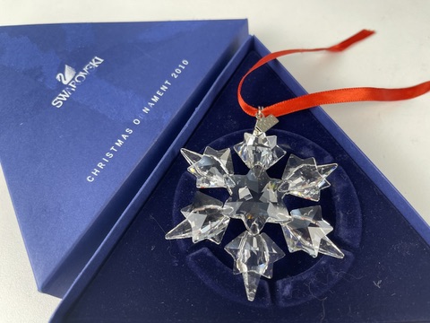 Swarovski Figur 1041301 Weihnachtsstern 2010 Groß 7,5 cm Kiste Top Zustand 