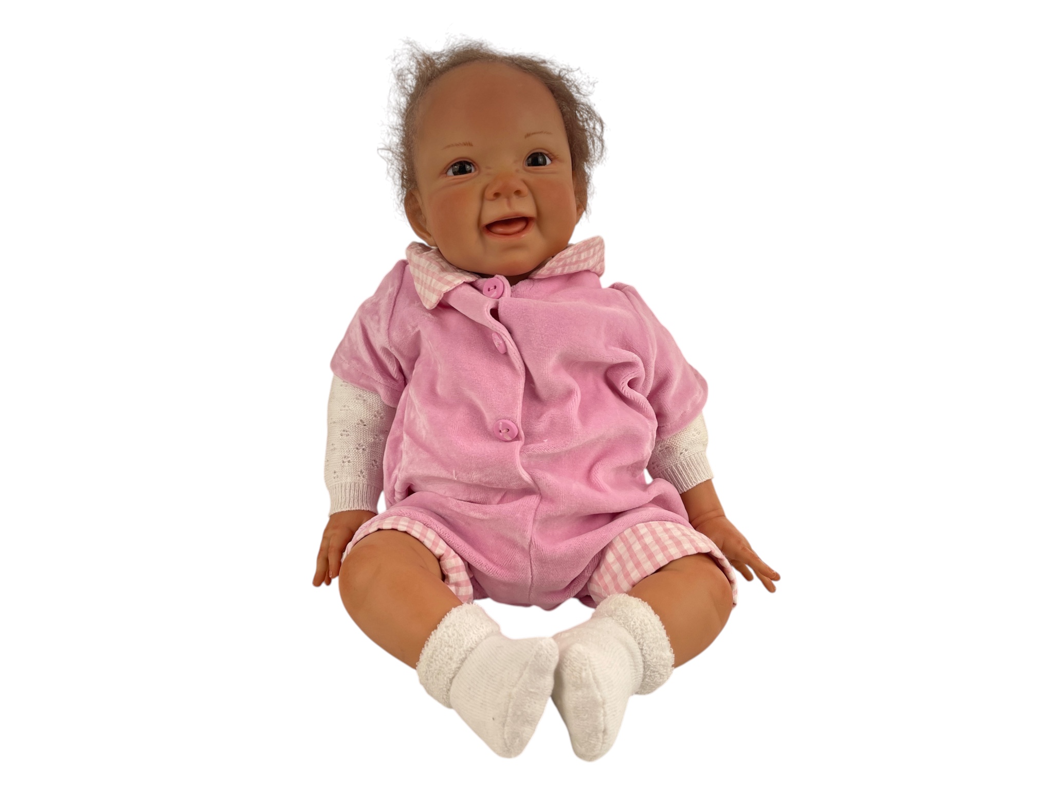 Waltraud Hanl Künstlerpuppe Vinyl Puppe 54 cm. Top Zustand  