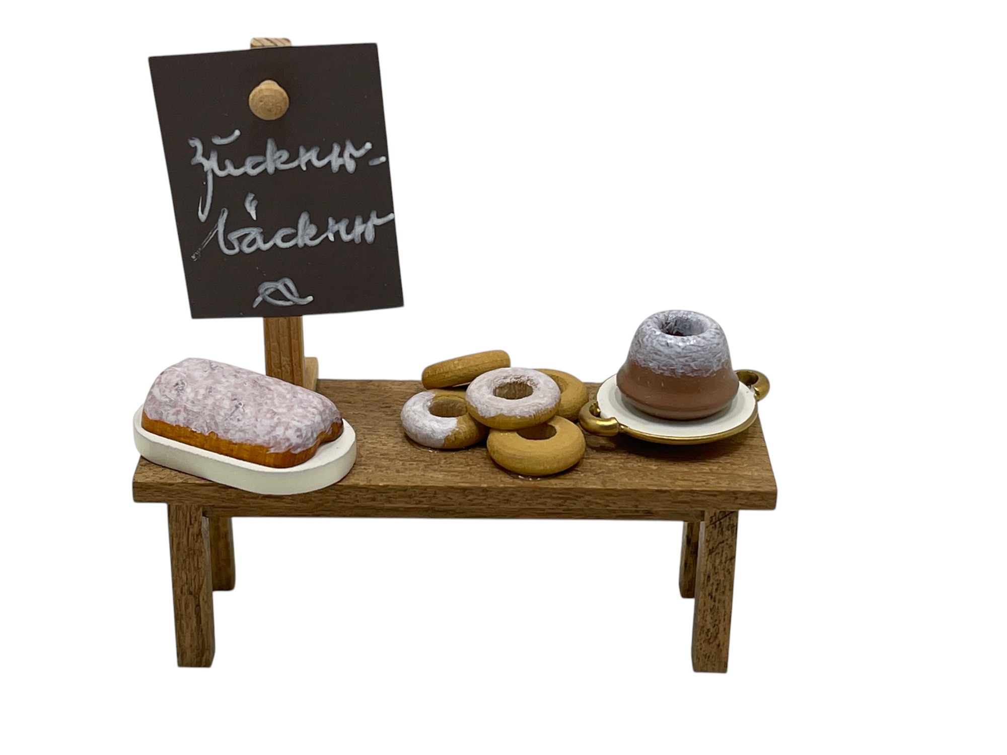 Erzgebirge Flade Figur 5,5 x 5,5 cm - Top Zustand   