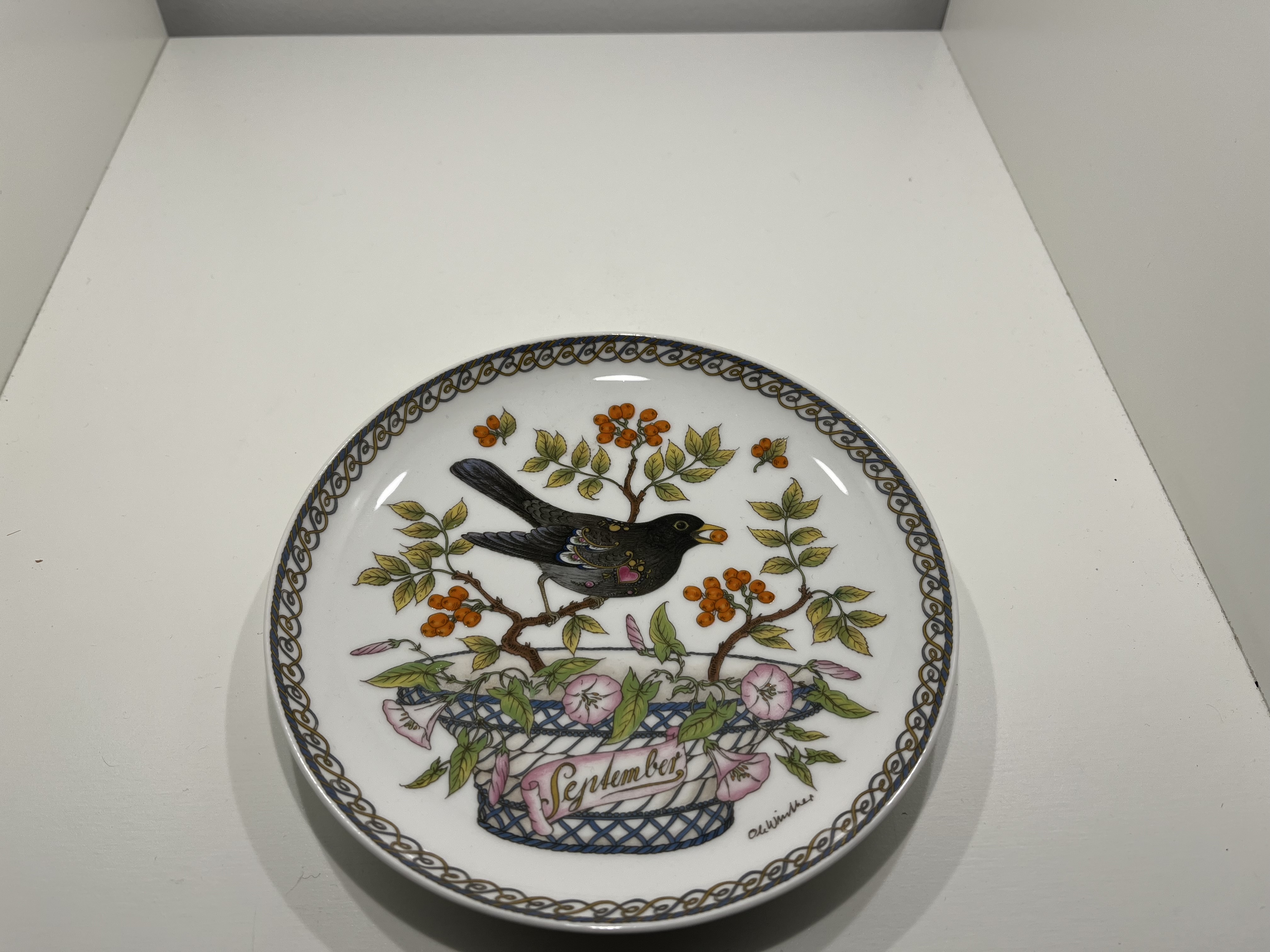 Sammlerteller Hutschenreuther Porzellan September 26 cm Ø. 1 Wahl Top Zustand   