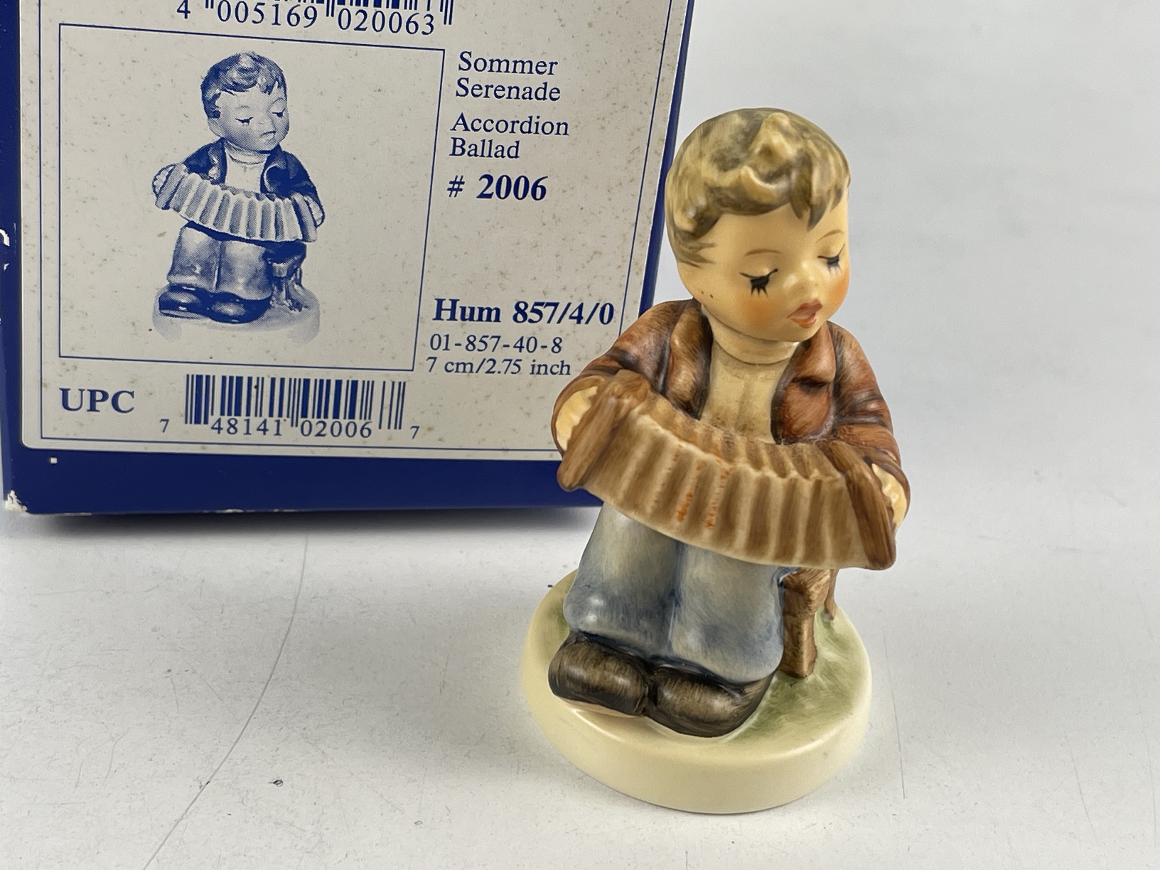  Hummel Figur 857 4/0 Sommer Serenade 7 cm. 1 Wahl - Top Zustand    OVP