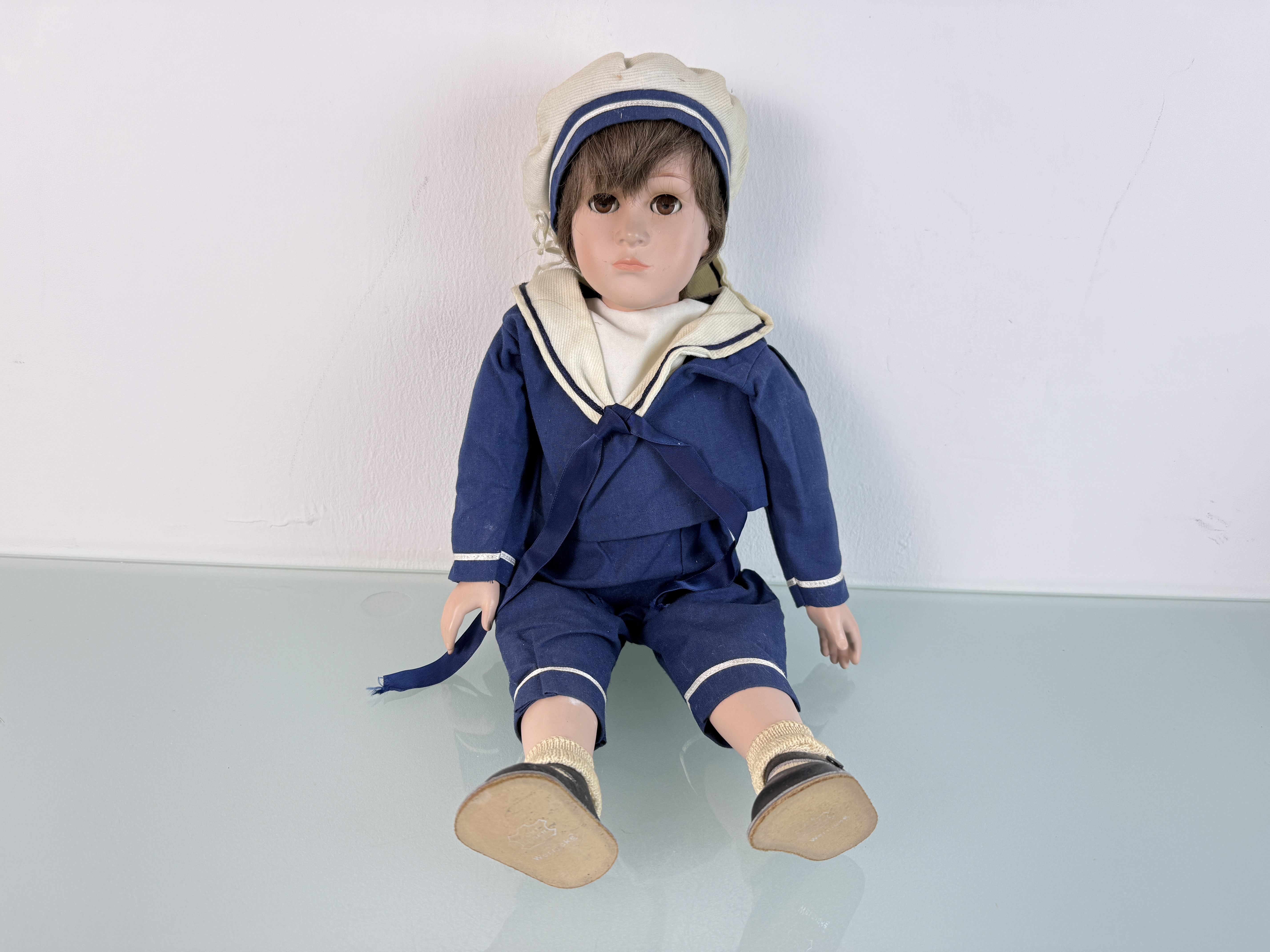 Wernicke Puppe Zelluloid Puppe 50 cm Zustand Siehe Fotos.   