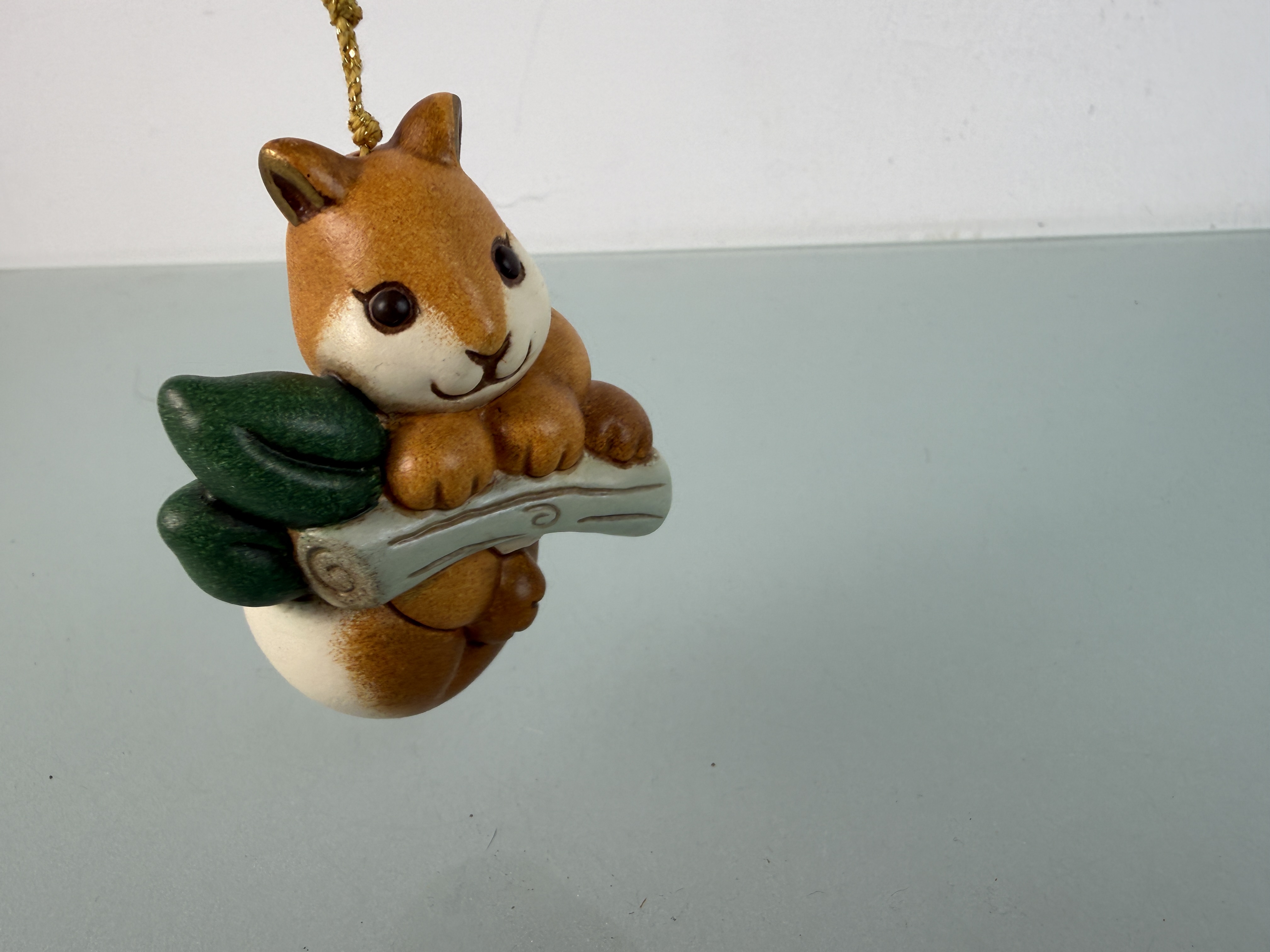 Thun Bozner Figur Eichhörnchen Ornament 8 cm. - Top Zustand