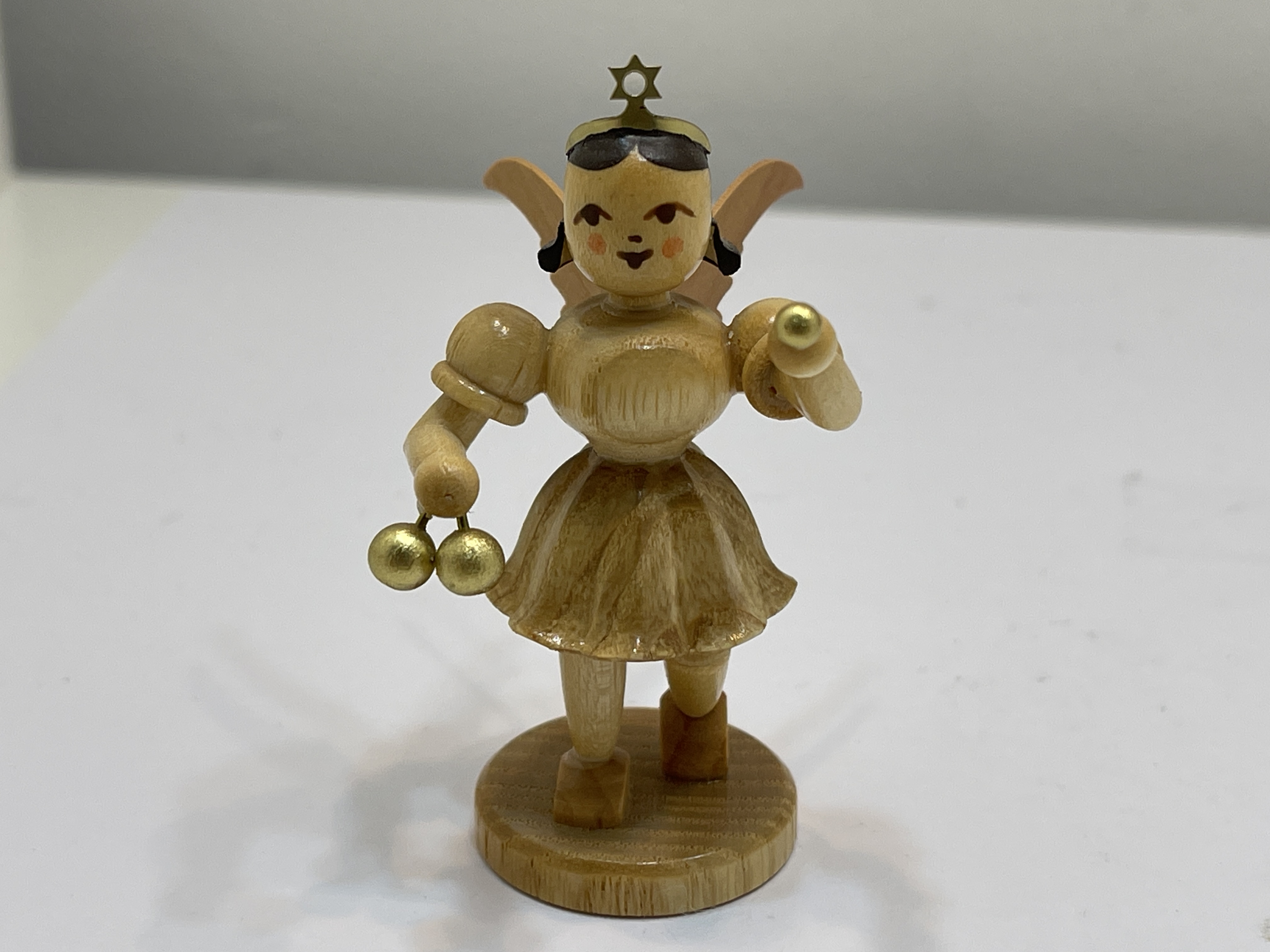 Erzgebirge Blank Figur Engel 6,8 cm.   Top Zustand  