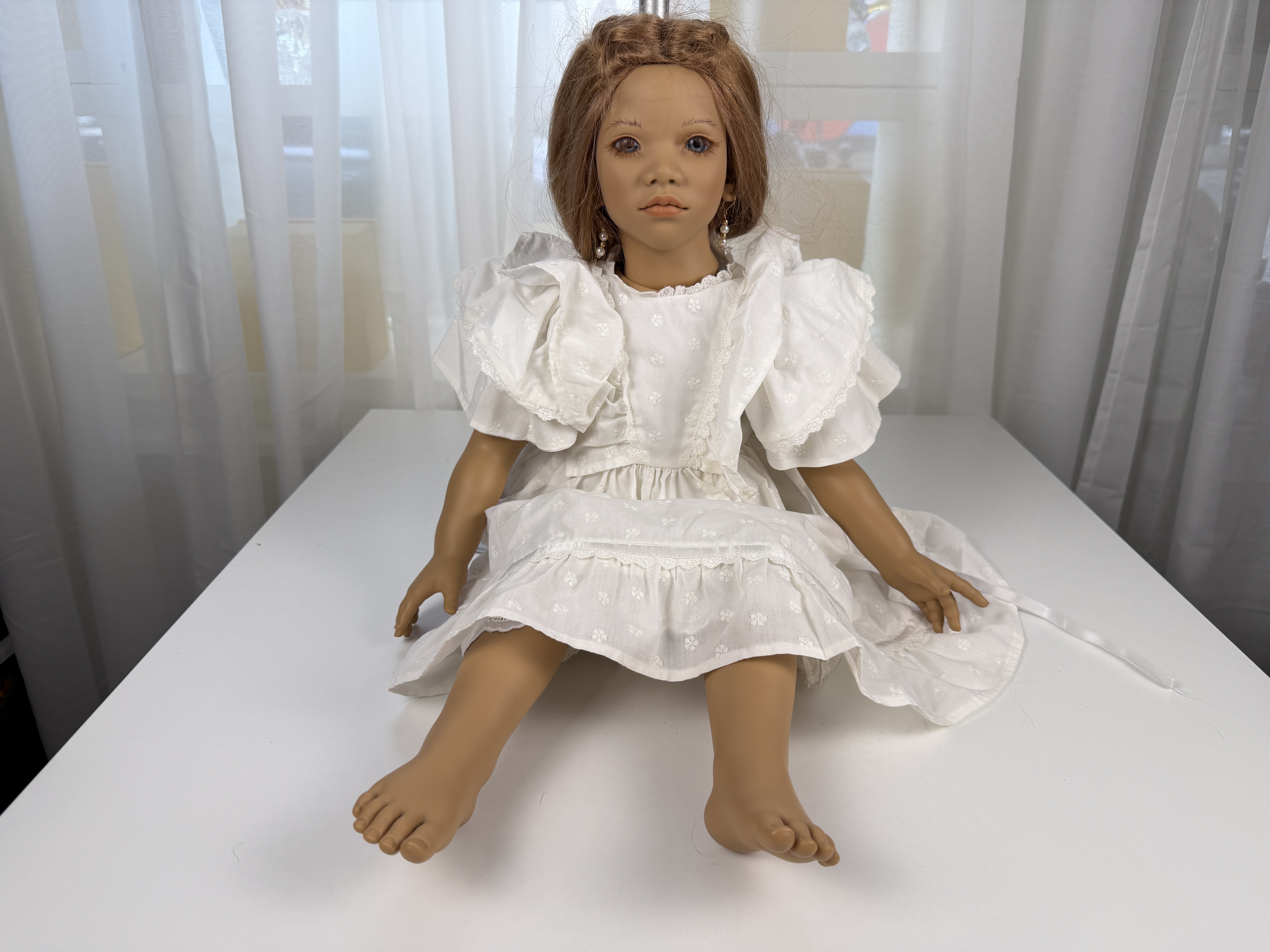 Künstlerpuppe Annette Himstedt Puppe Viny Sammlerpuppe Tara 70 cm. Top Zustand  