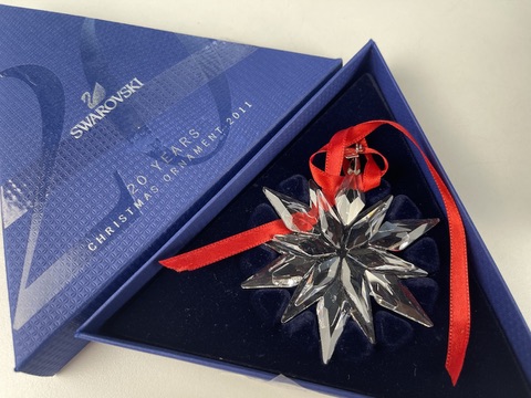 Swarovski Figur 1092037 Weihnachtsstern 2011 Groß 7,5 cm. Top Zustand