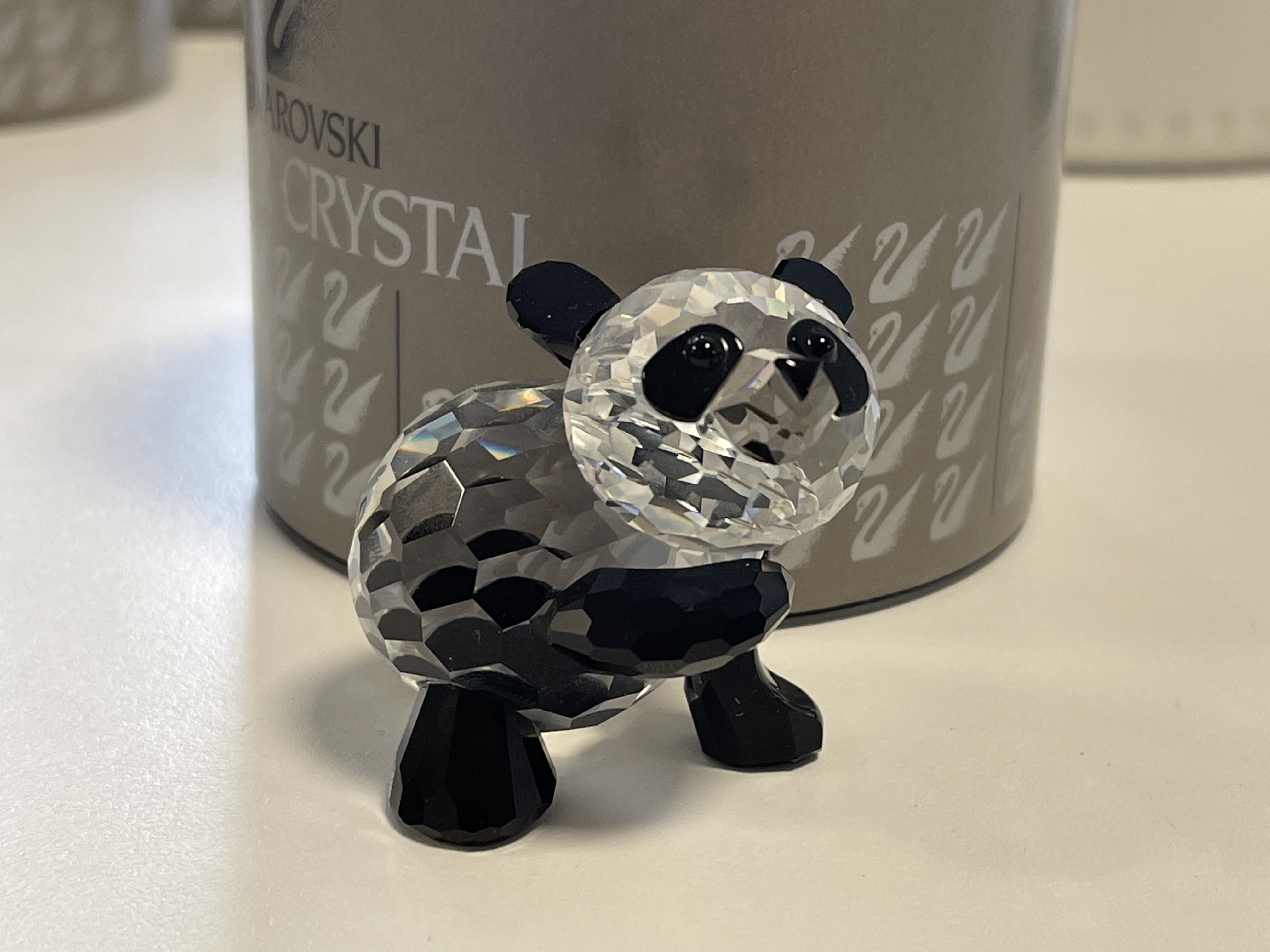 Swarovski Figur 181080 PandaBär Mutter 5 cm. Ovp & Zertifikat - Top Zustand.  
