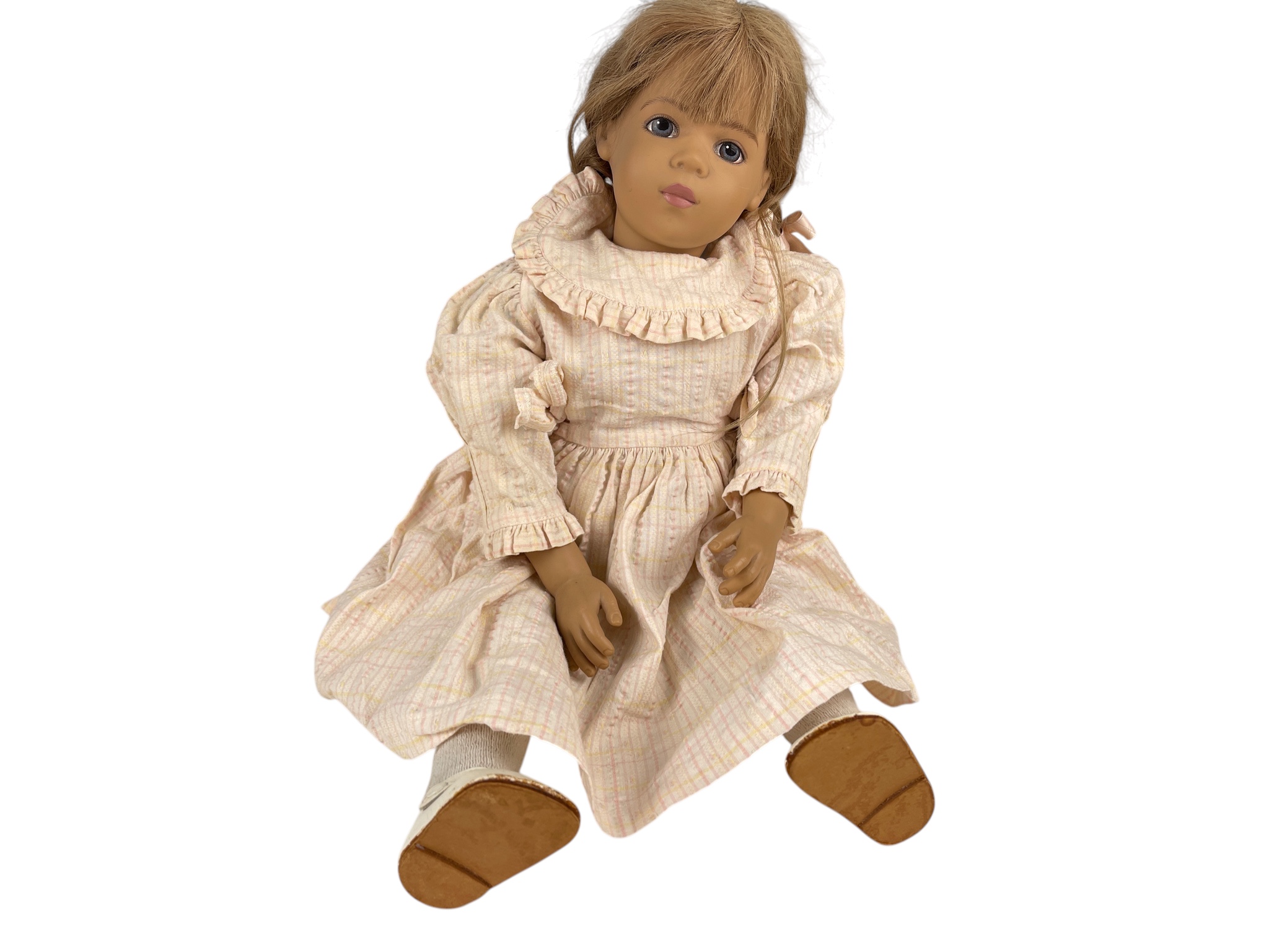 Sigikid Künstlerpuppe Vinyl Puppe 55 cm. Top Zustand  