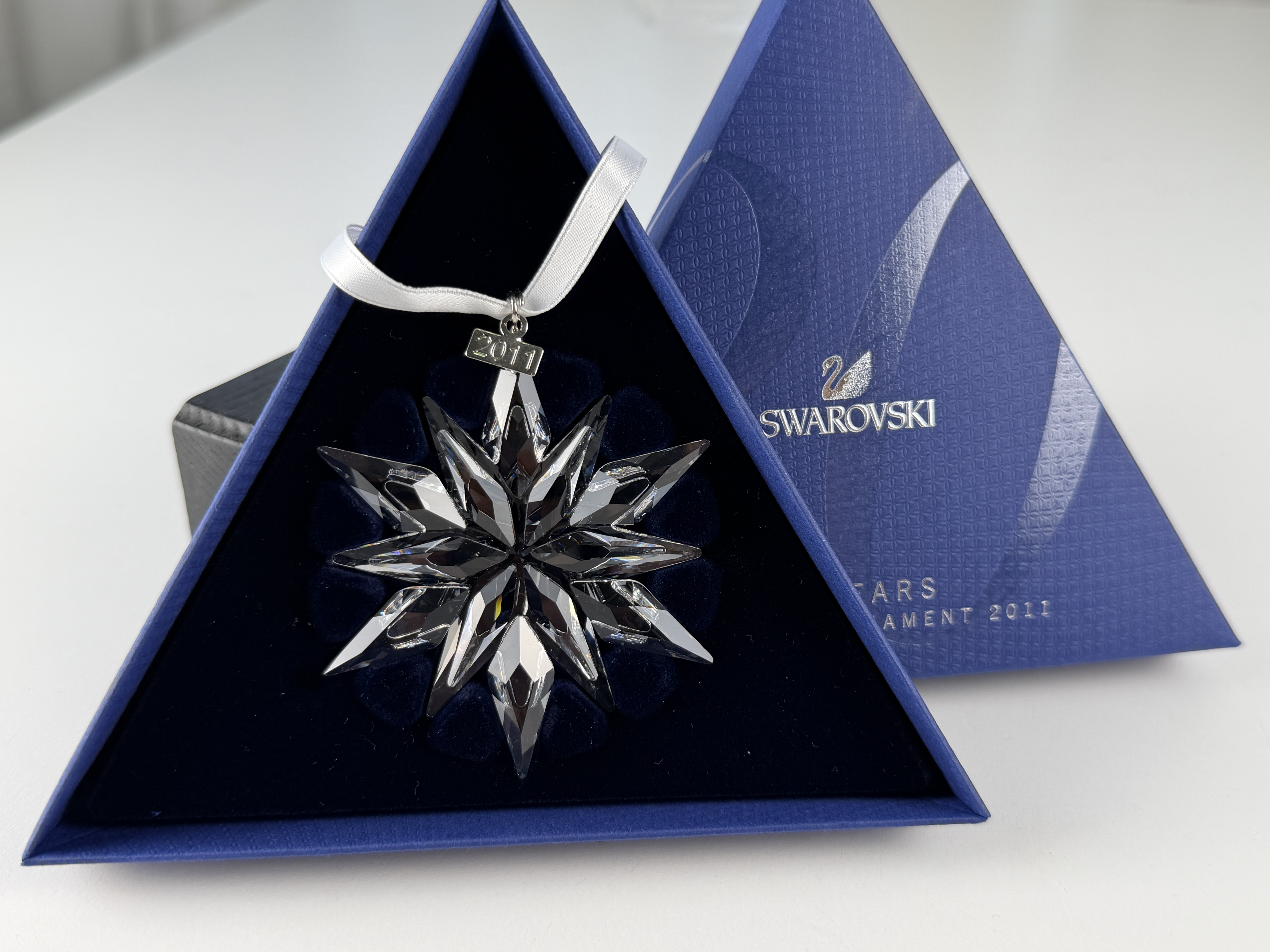 Swarovski Figur 1092037 Weihnachtsstern 2011 Groß 7,5 cm. Top Zustand 