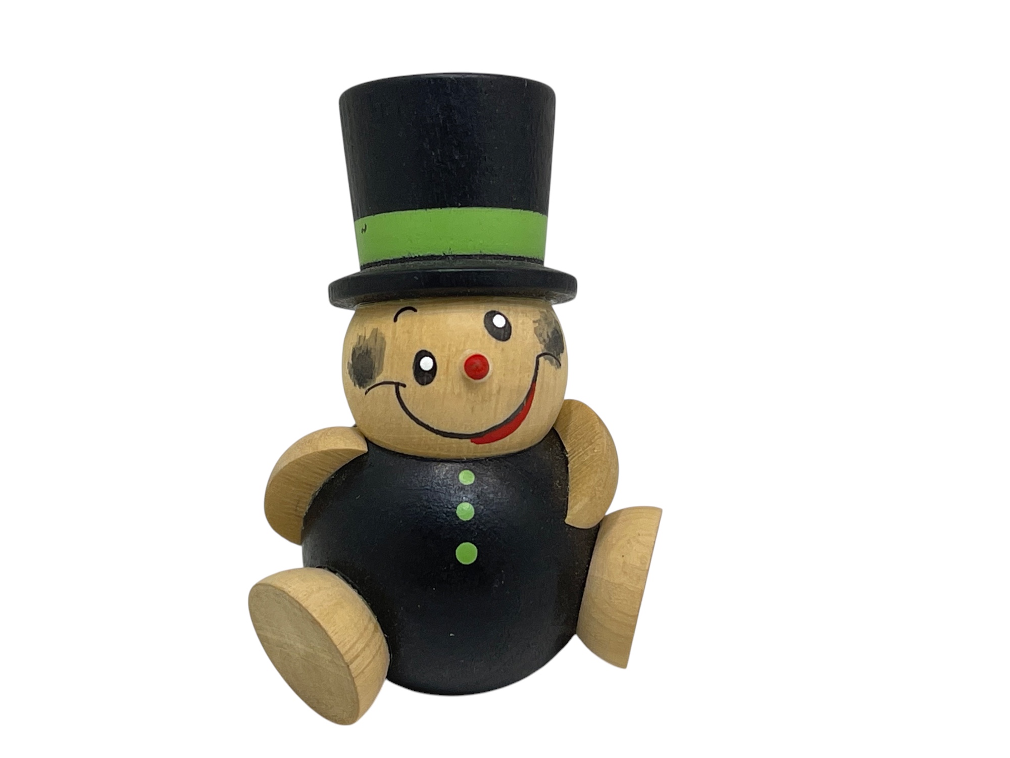 Erzgebirge Figur Kugel Schornsteinfeger 5 cm. Top Zustand