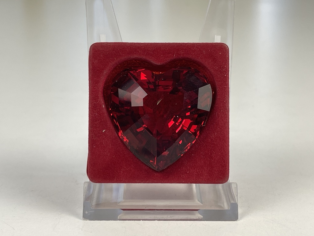 Swarovski Figur Herz Rot 4,5 cm. - Top Zustand.