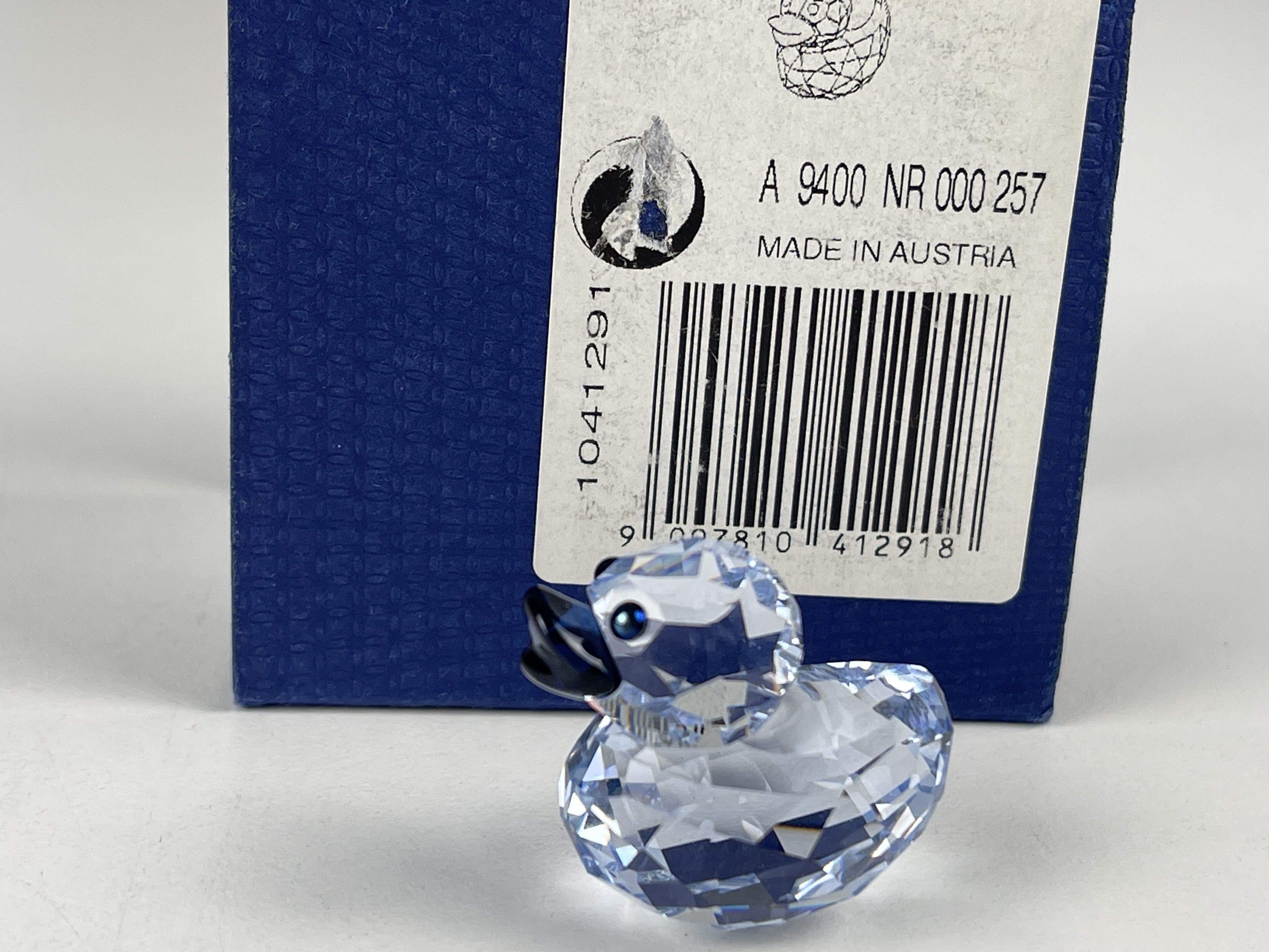 Swarovski Figur 1041291 Happy Duck Blau 2,7 cm. Ovp & Zertifikat.  