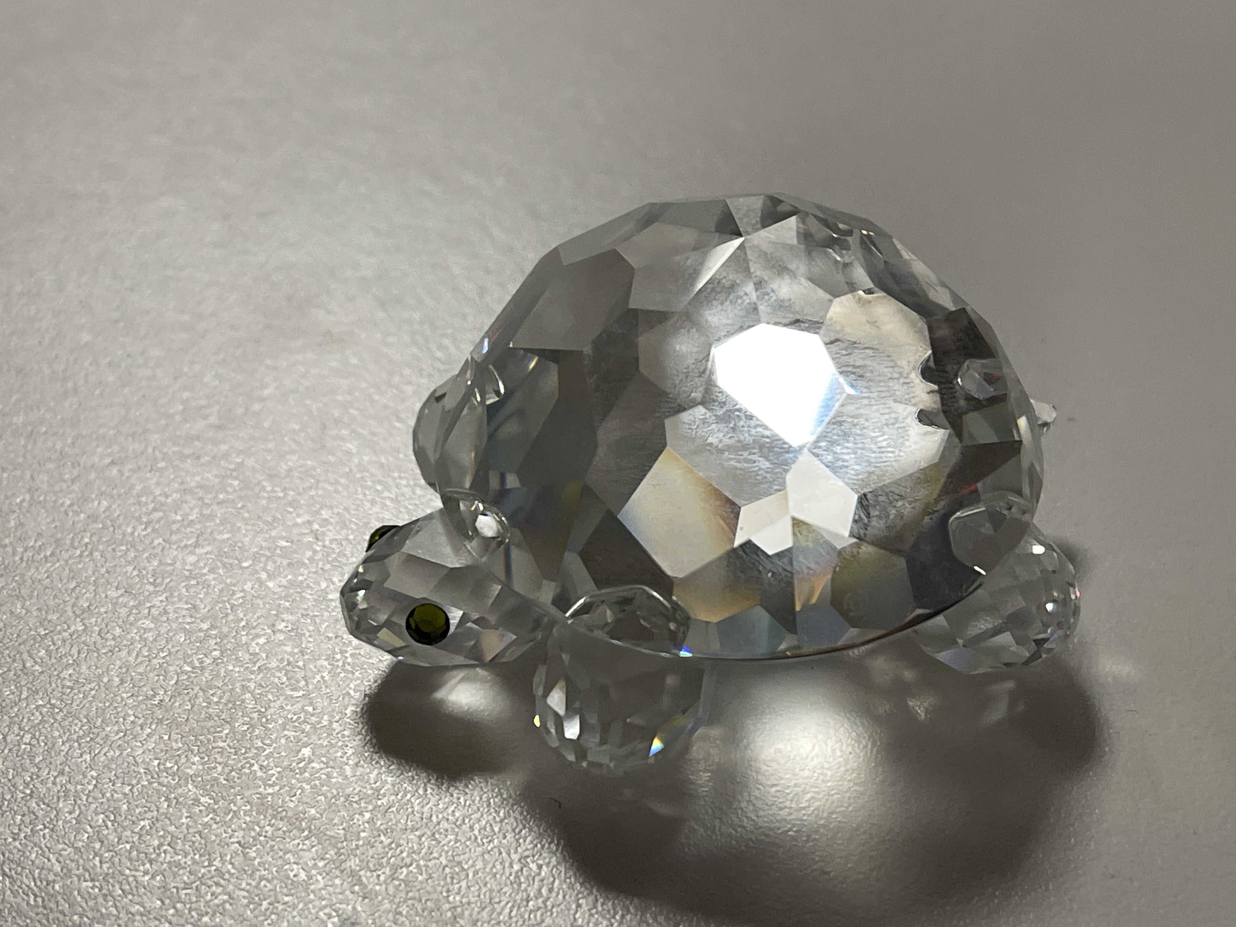 Swarovski Figur Kristall 010037 Große Schildkröte 6 cm. Top Zustand. 