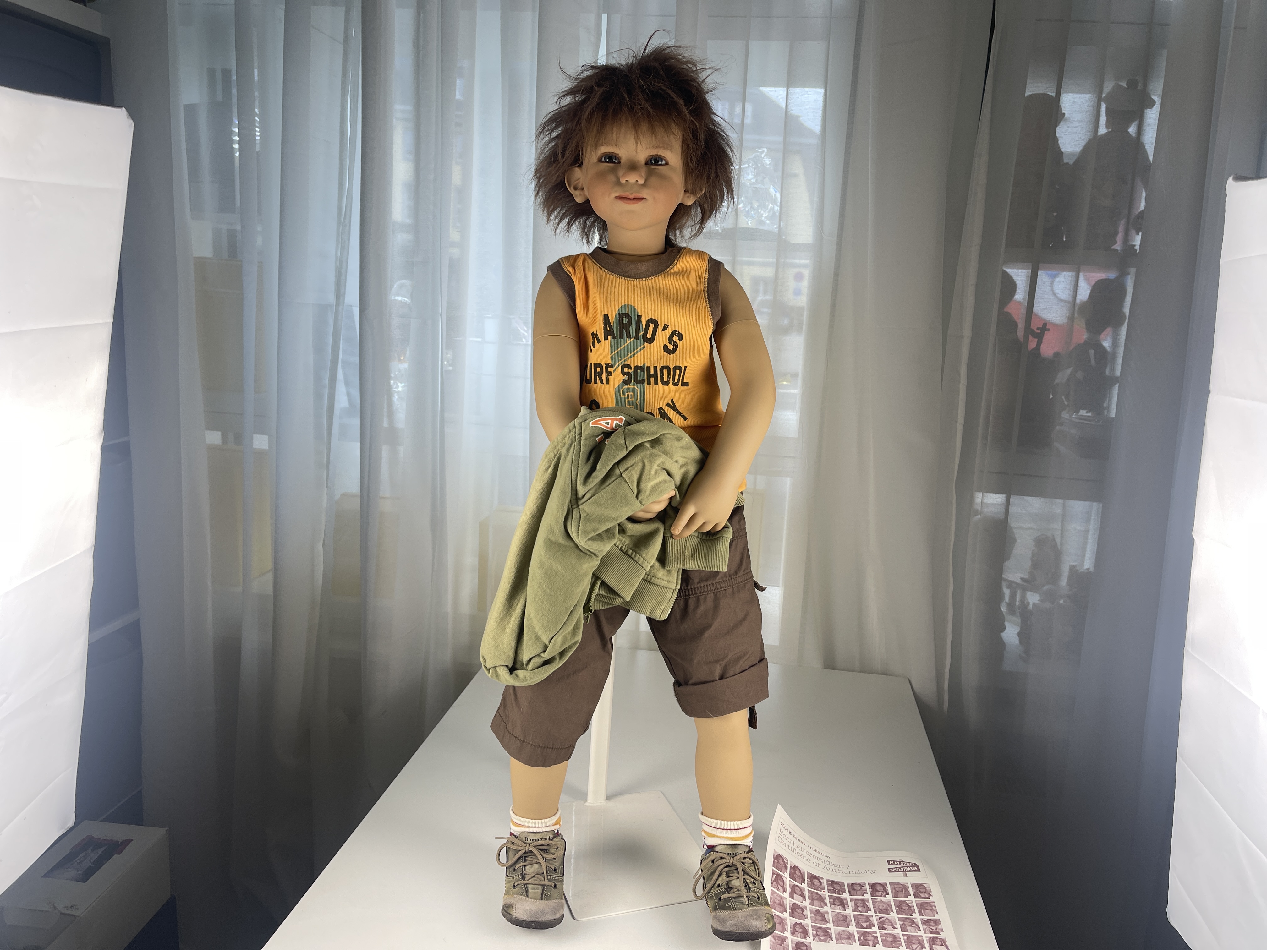 Annette Himstedt Vinyl Puppe Paul 88 cm. Top Zustand