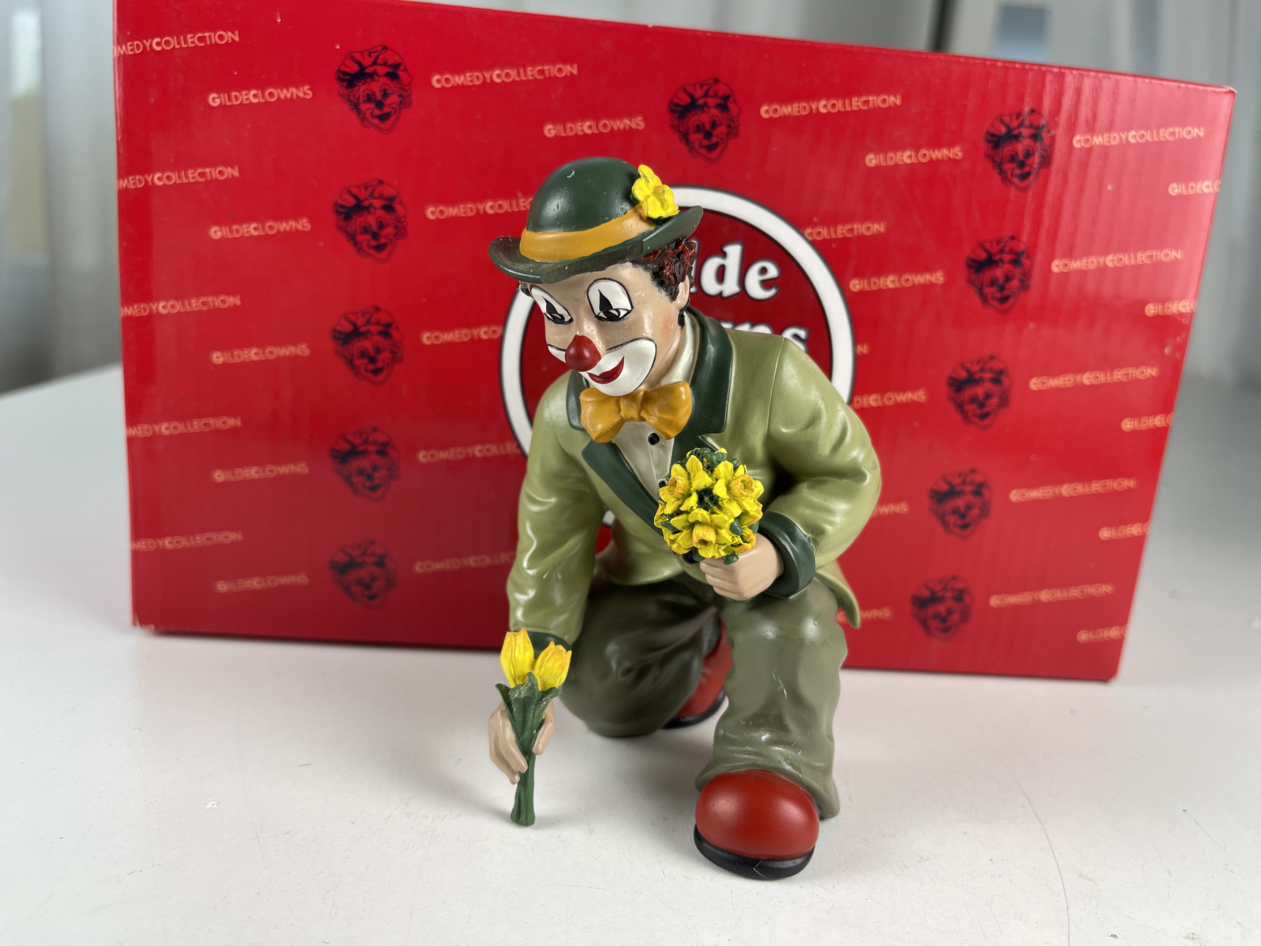 Original Gilde Clown Sammlerfigur Figur 11 cm.  Defekt am Hut