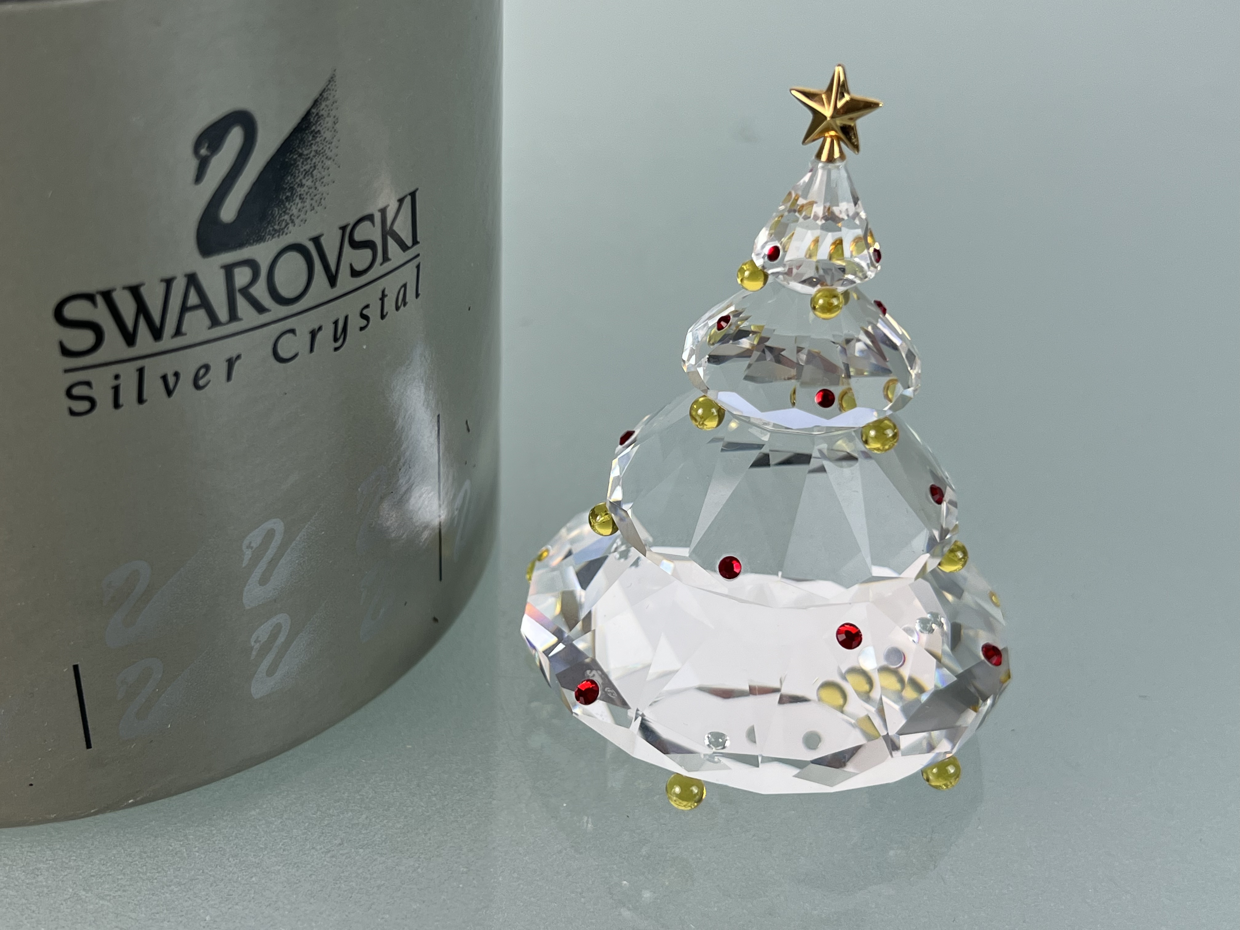  Swarovski Figur 266945 Weihnachtsbaum 9 cm. Ovp & Zertifikat. Top Zustand