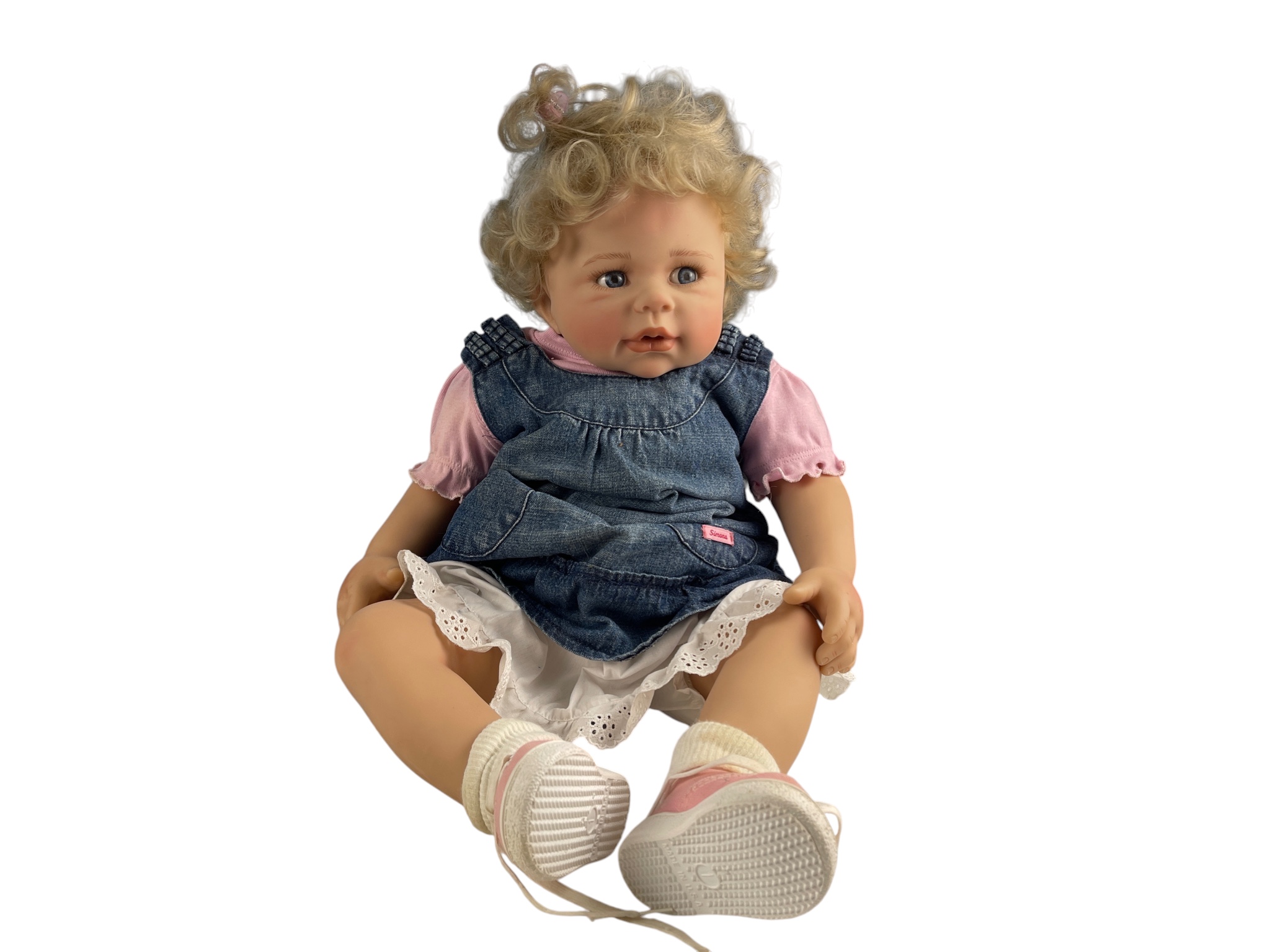 Monika Levenig Künstlerpuppe  Vinyl Puppe 56 cm. Leicht Schmutzig  