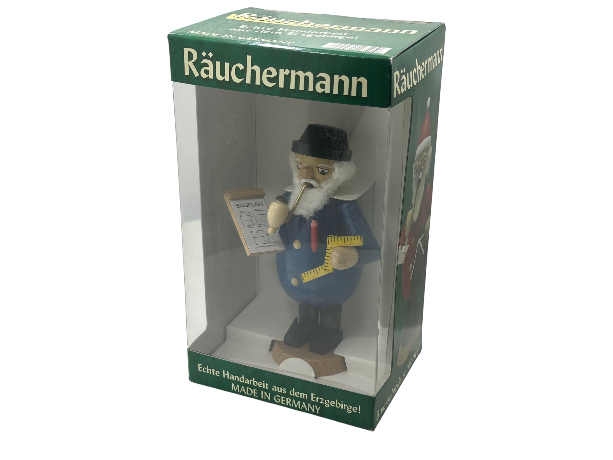Erzgebirge Figur Räuchermännchen 15 cm. Mit OVP Top Zustand