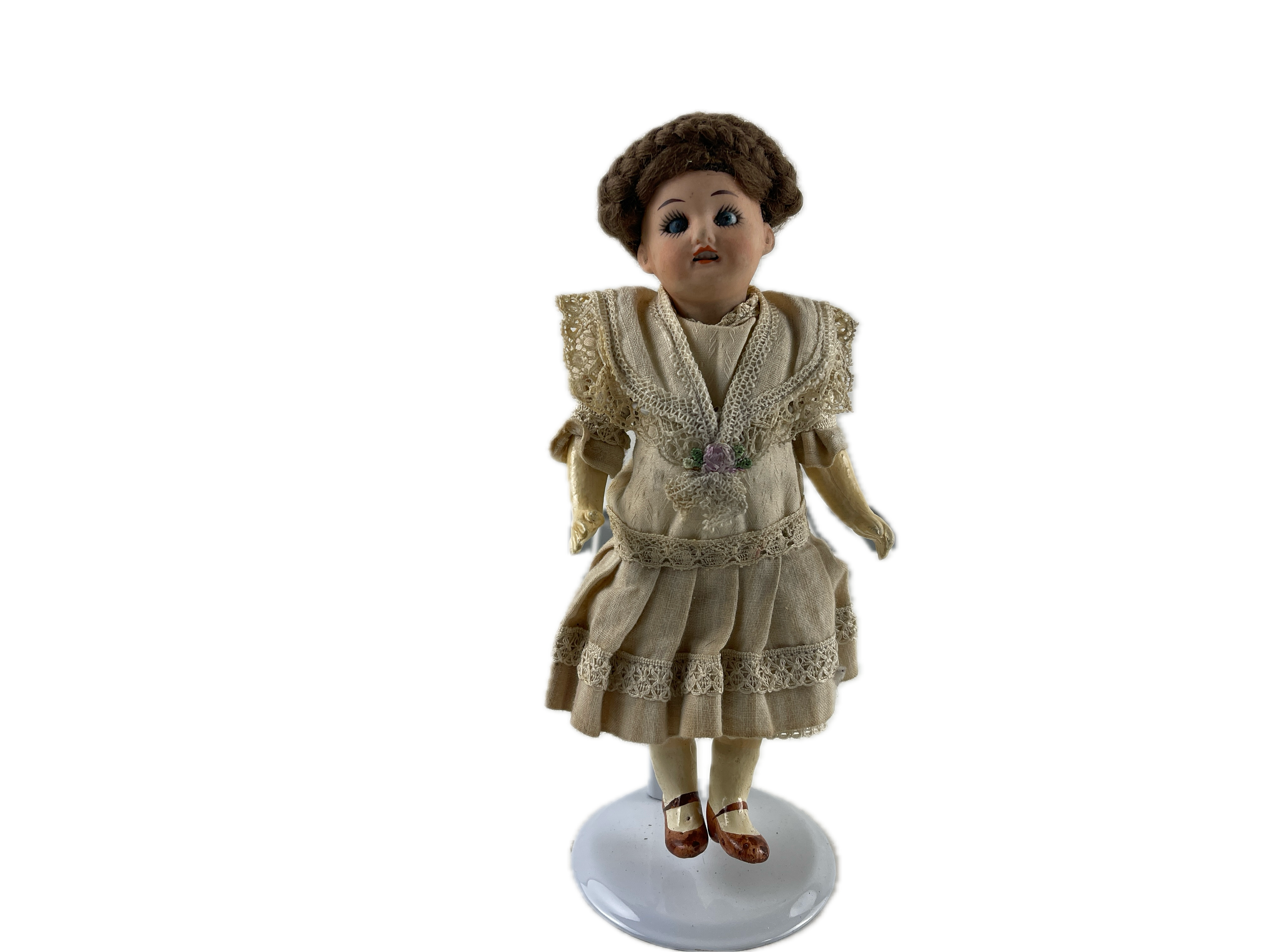 Schönau & Hoffmeister alte Porzellan Puppe 18 cm Zustand siehe Fotos   