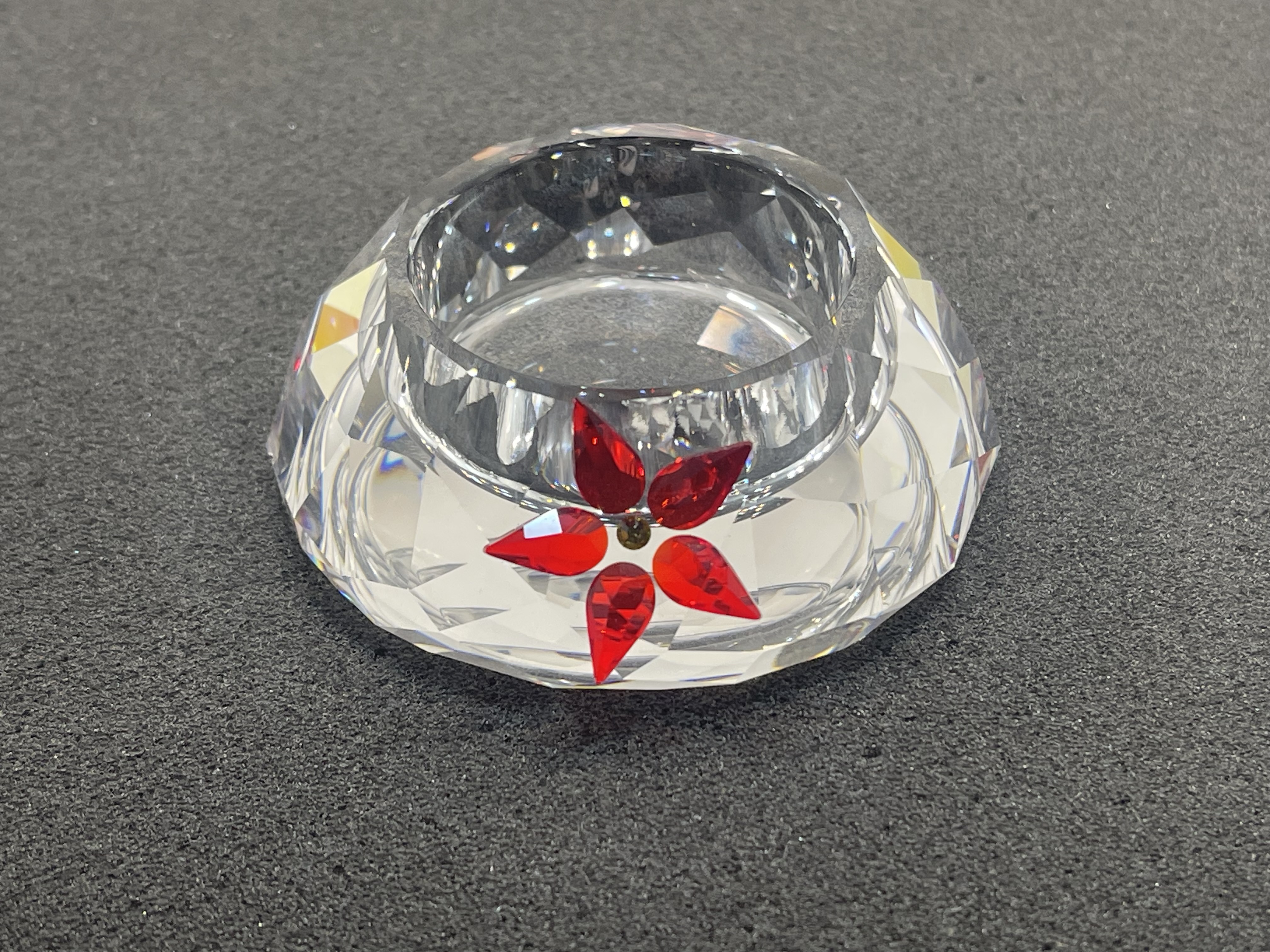 Swarovski Figur 895391 Teelicht Weihnachtstern Poinsettia 7 cm Ø.Top Zustand 