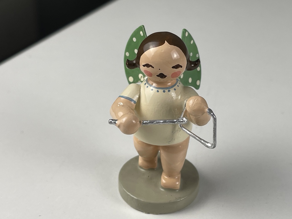 Erzgebirge Wendt und Kühn Figur Engel 6 cm. Zustand siehe Fotos  