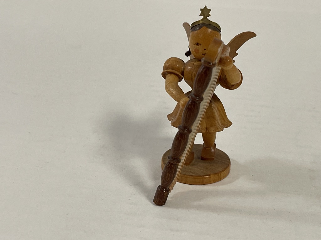 Erzgebirge Blank Figur Engel 6,5 cm.   Zustand siehe Fotos