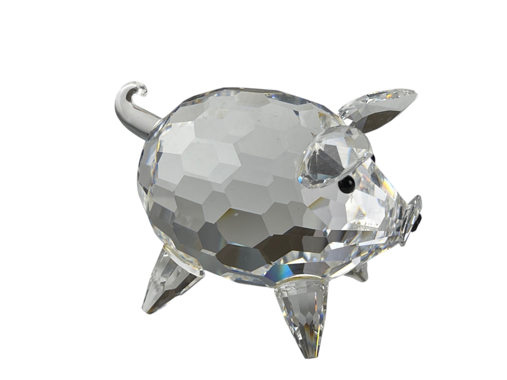 Swarovski Figur Kristall 011846 Schwein Groß 7,5 cm. Top Zustand