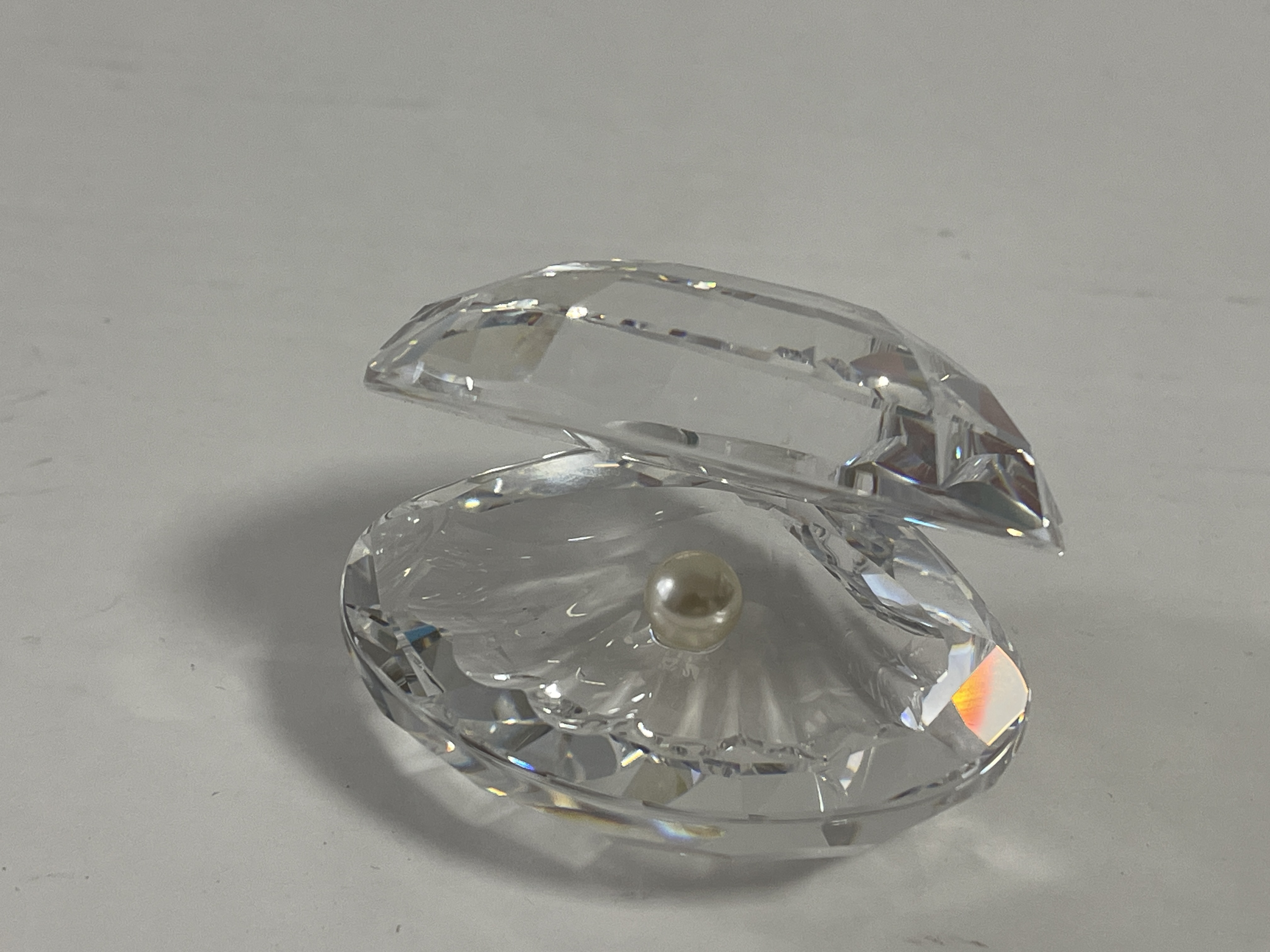 Swarovski Figur Kristall 014389 Große Muschel mit Perle 6,5 cm. Top Zustand  